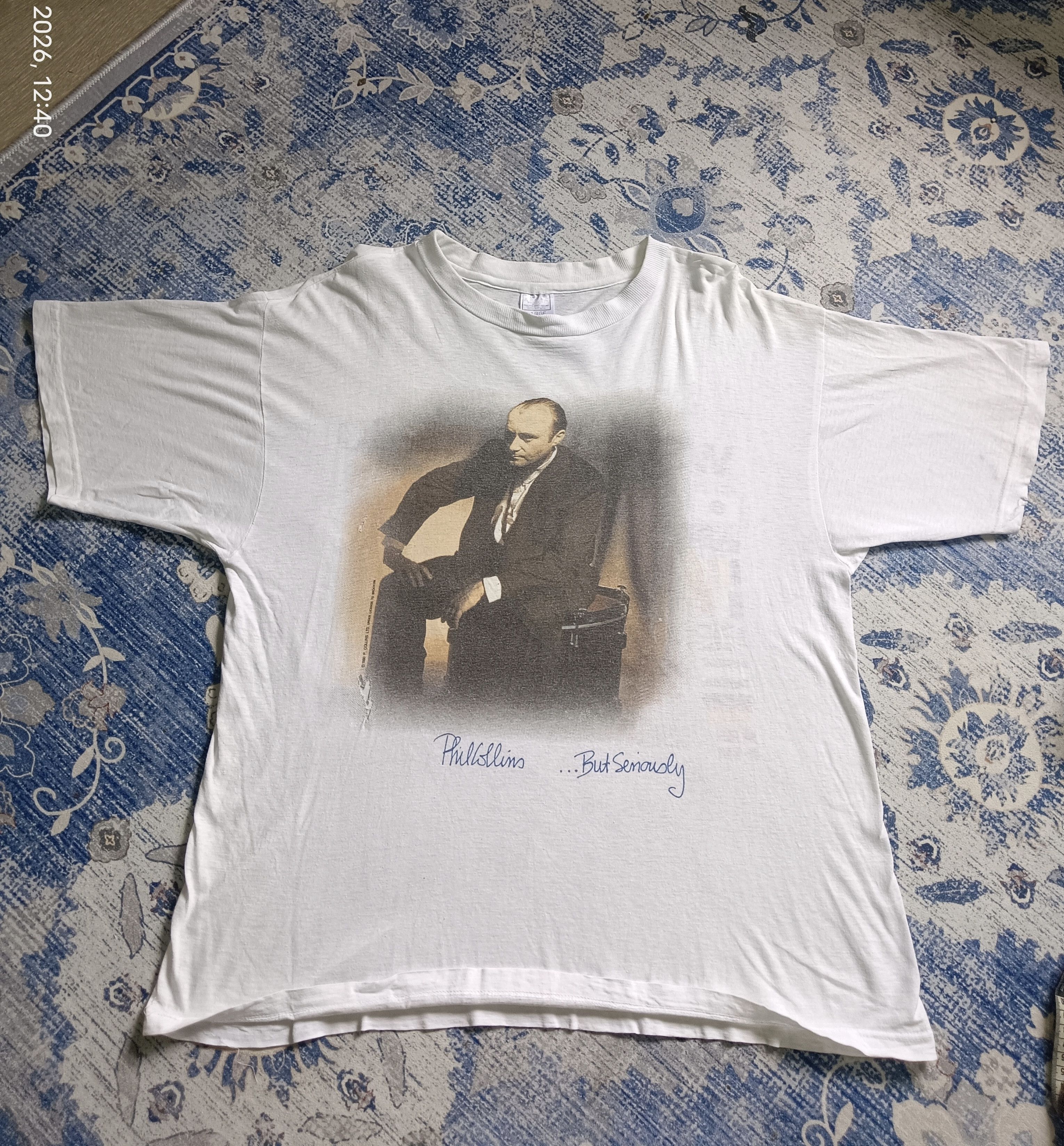 Band Tees Vintage Phil Collins T-shirt Size US L / EU 52-54 / 3 - 1 Thumbnail