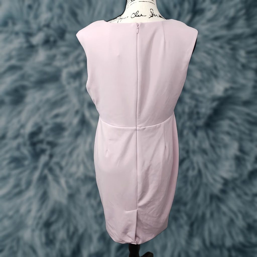 Calvin Klein Calvin Klein Dress Womens 12 Large Coral Sleeveless Back Zip  Pockets READ | Grailed
