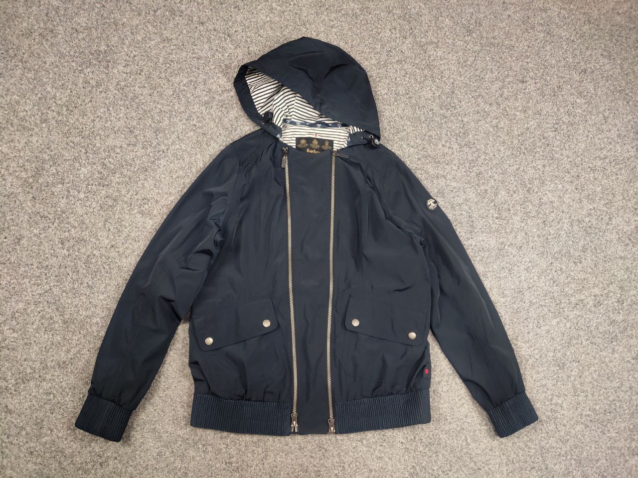 Barbour Barbour Pendeen Waterproof Womens Hoodie Zip Blue Jacket Size L / US 10 / IT 46 - 12 Thumbnail