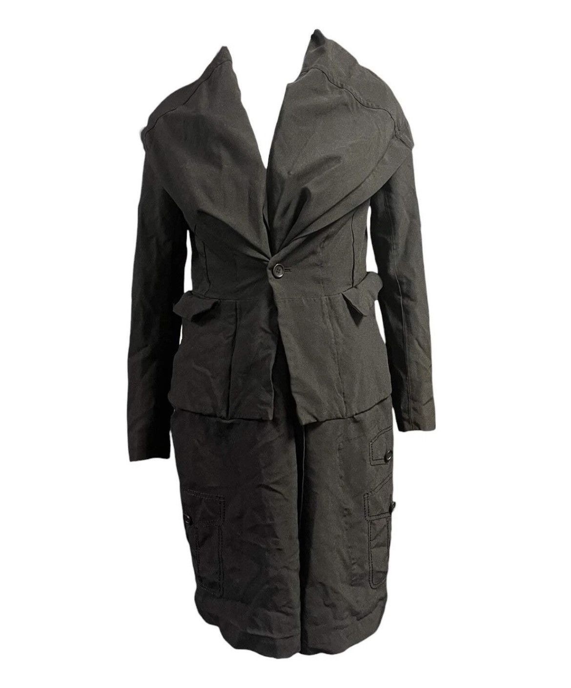Comme des Garcons CDG unisex reconstructed black long coat Size US XS / EU 42 / 0 - 1 Thumbnail