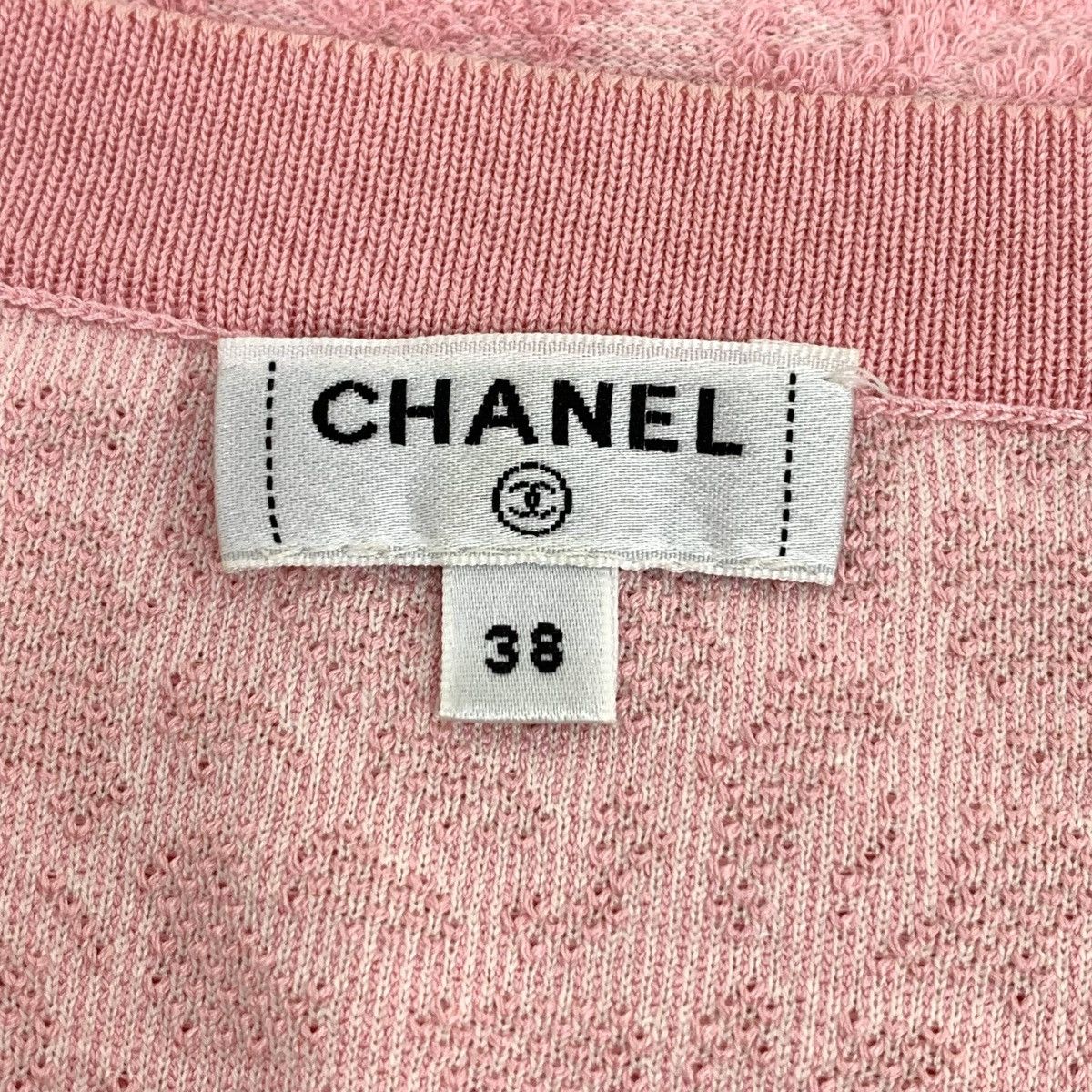 Chanel Chanel Pink Round Neck Long Sleeve Knitted Dress K26WX Size S / US 4 / IT 40 - 5 Thumbnail