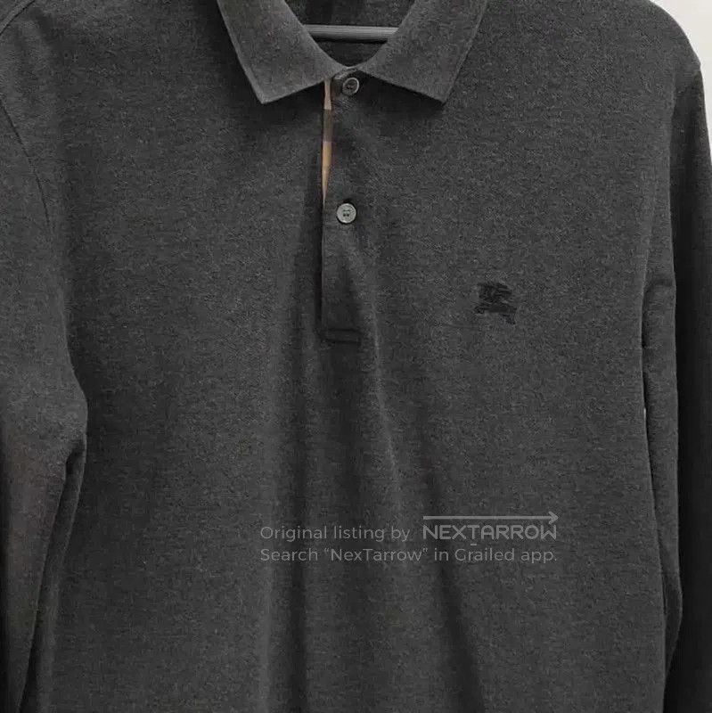 Burberry Burberry Long Sleeve Polo in Dark Gray Cotton. Size US M / EU 48-50 / 2 - 5 Thumbnail