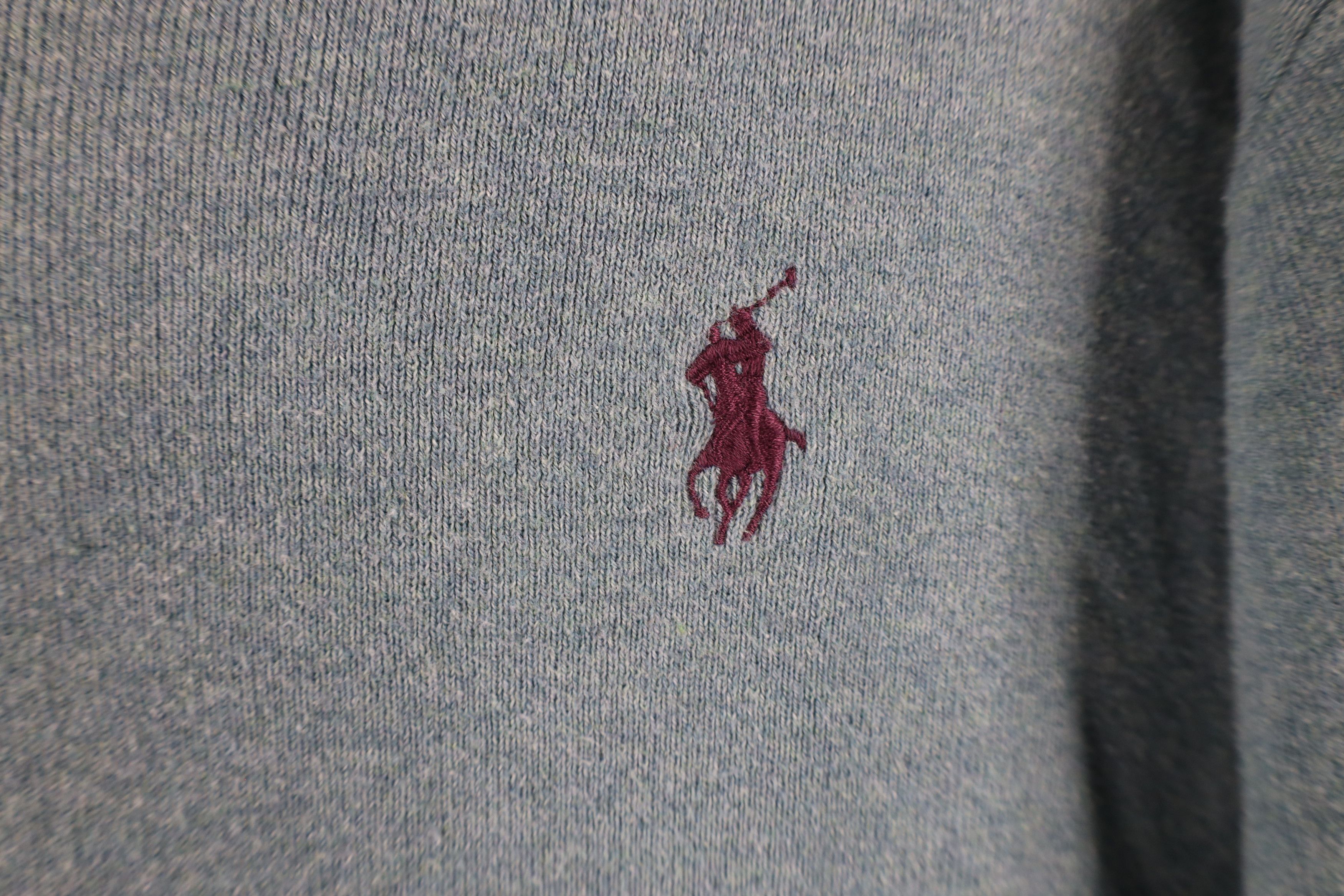 Ralph Lauren × Vintage Vintage Ralph Lauren Pima Cotton Ribbed Knit Sweater Teal Size US M / EU 48-50 / 2 - 4 Thumbnail