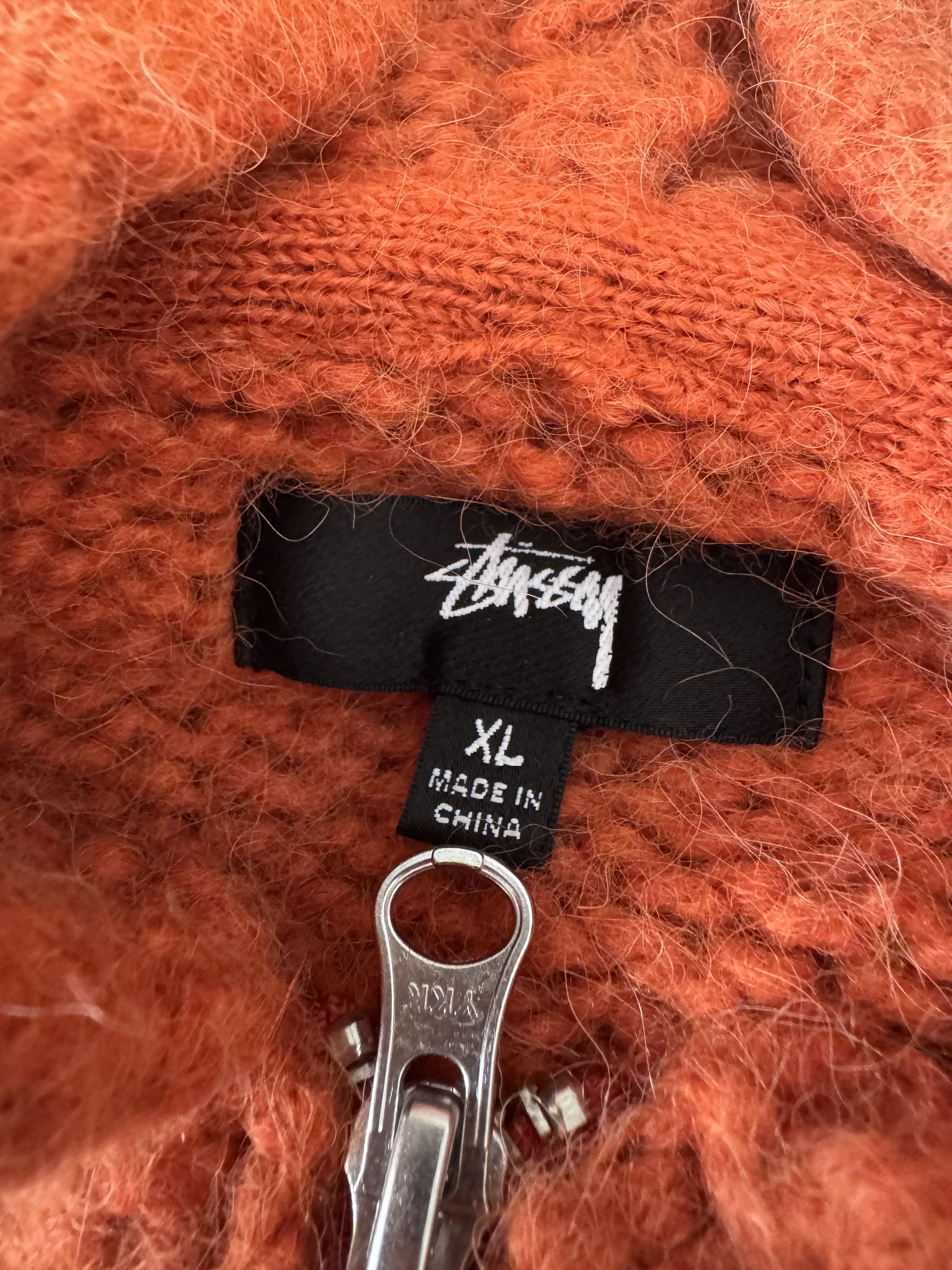 Stussy Stussy Brushed Knit Sweater Zip Up Hoodie Size US XL / EU 56 / 4 - 10 Thumbnail