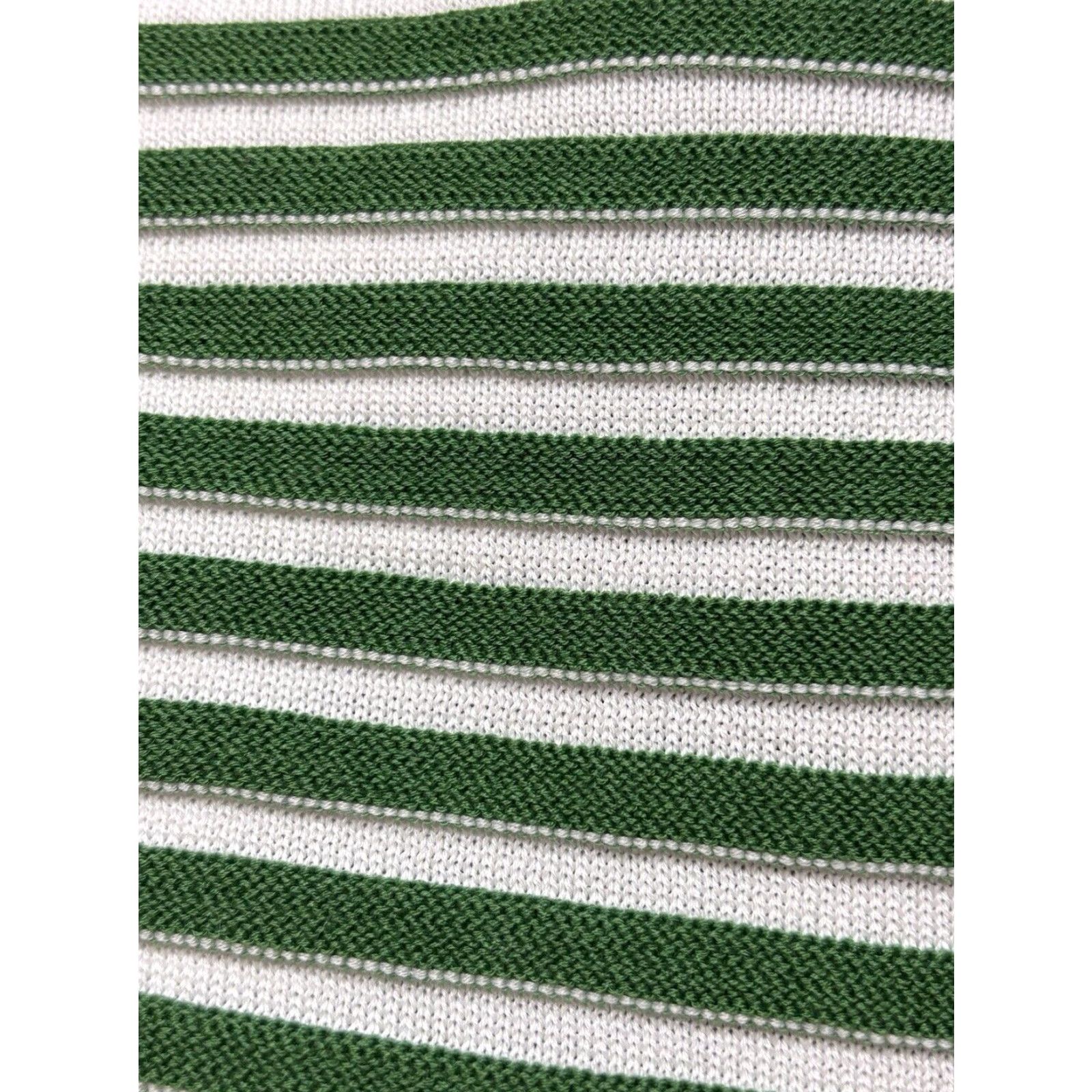 Cos COS Green White Striped Boxy Cotton Sweater Women's Large Pullover Size L / US 10 / IT 46 - 6 Thumbnail