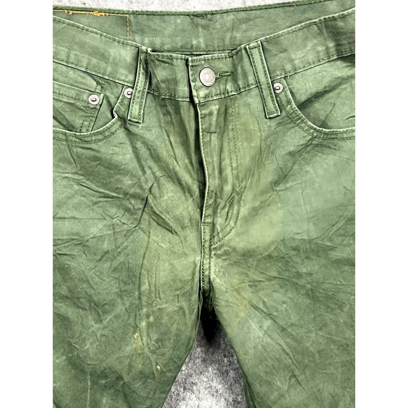 Levi's Levi's 511 Jeans Green Slim Straight Regular Men 30x32 Denim Cotton Blend Button Zip 5-Pocket Unit Vintage No Size US 30 / EU 46 - 7 Thumbnail