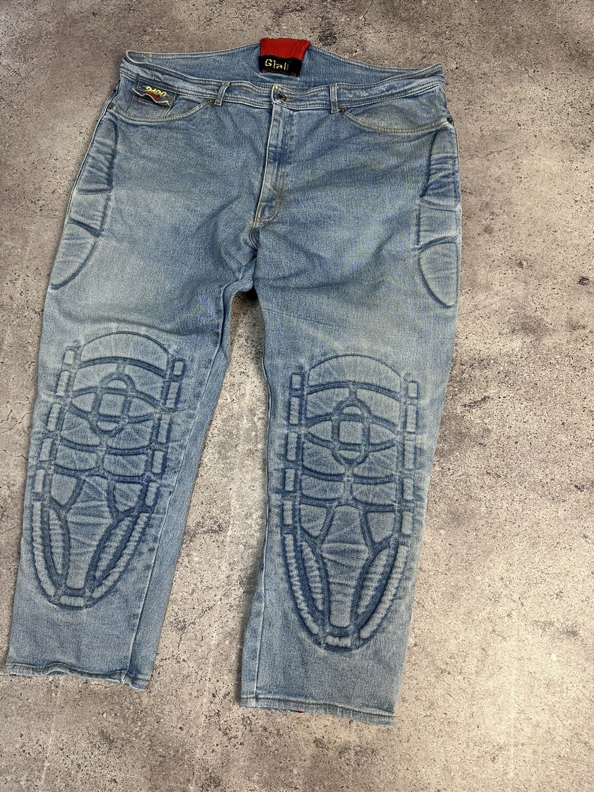 Other 🔥 Vintage Giali Rare Denim Motorcycle Denim Jeans Archival Size US 36 / EU 52 - 11 Thumbnail