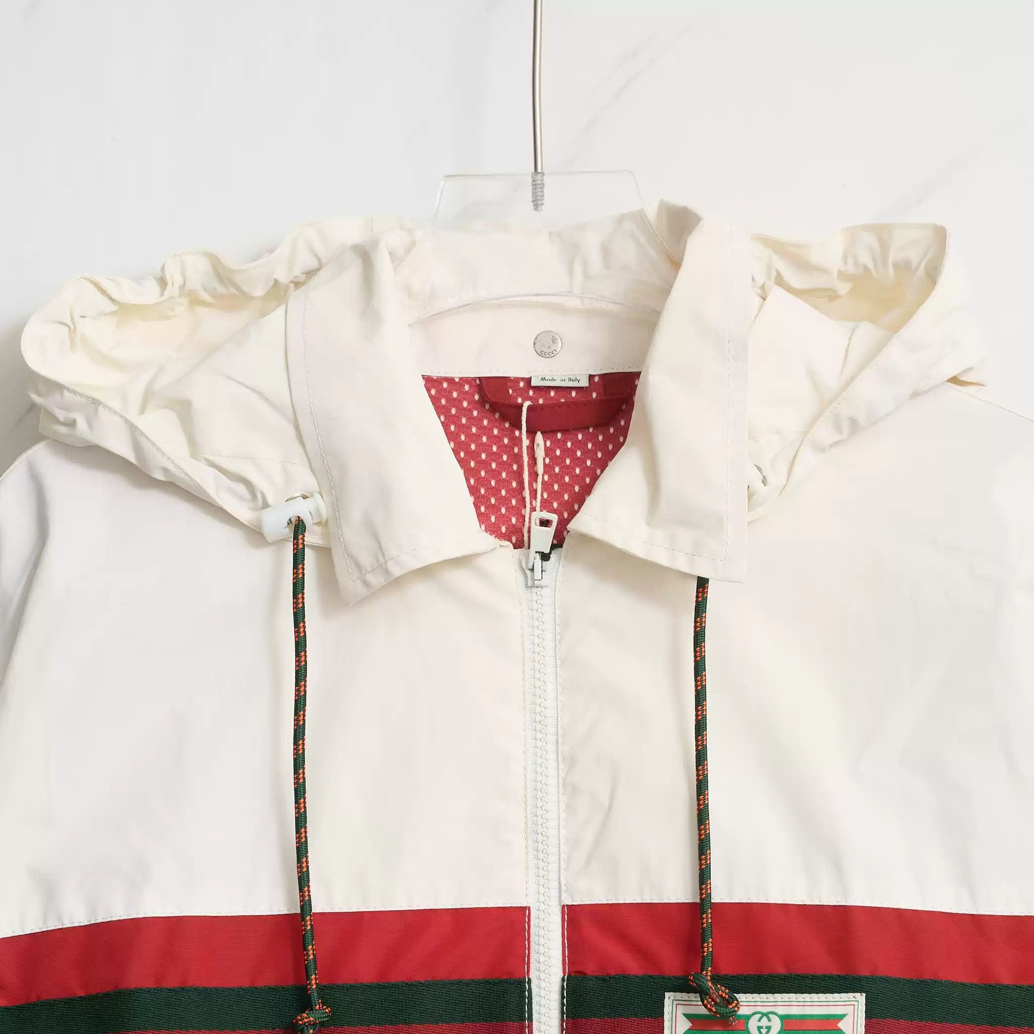 Gucci Gucci Men's Striped Color-Block Hooded Jacket Size US M / EU 48-50 / 2 - 2 Thumbnail