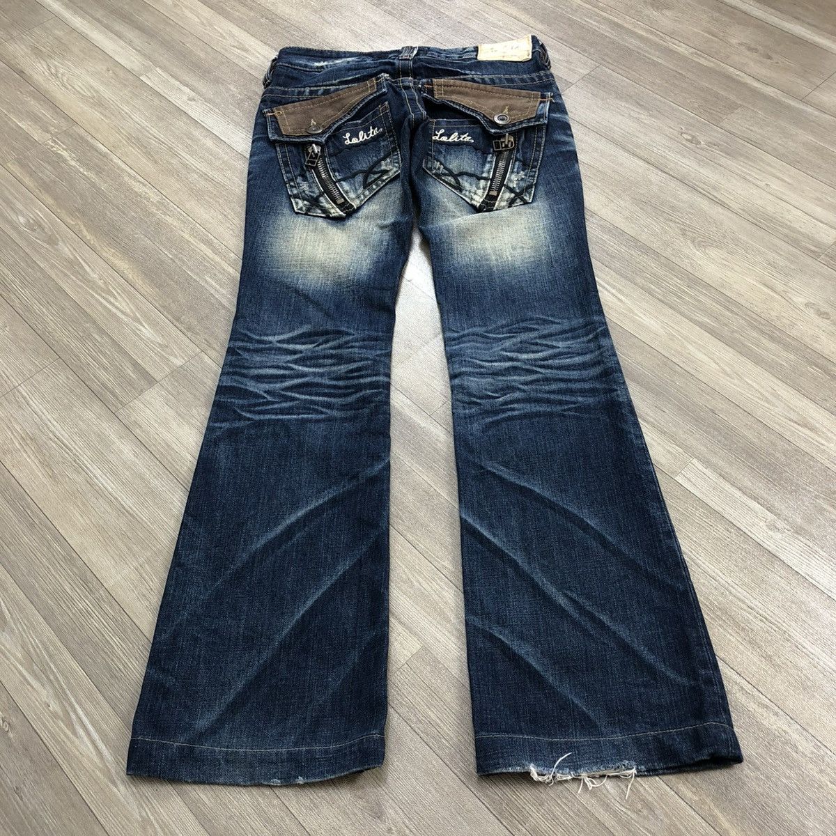 大きめサイズ W34 LOLITA JEANS y2kフレアデニム N1447 大きめサイズ W34 LOLITA JEANS y2kフレアデニム N1447