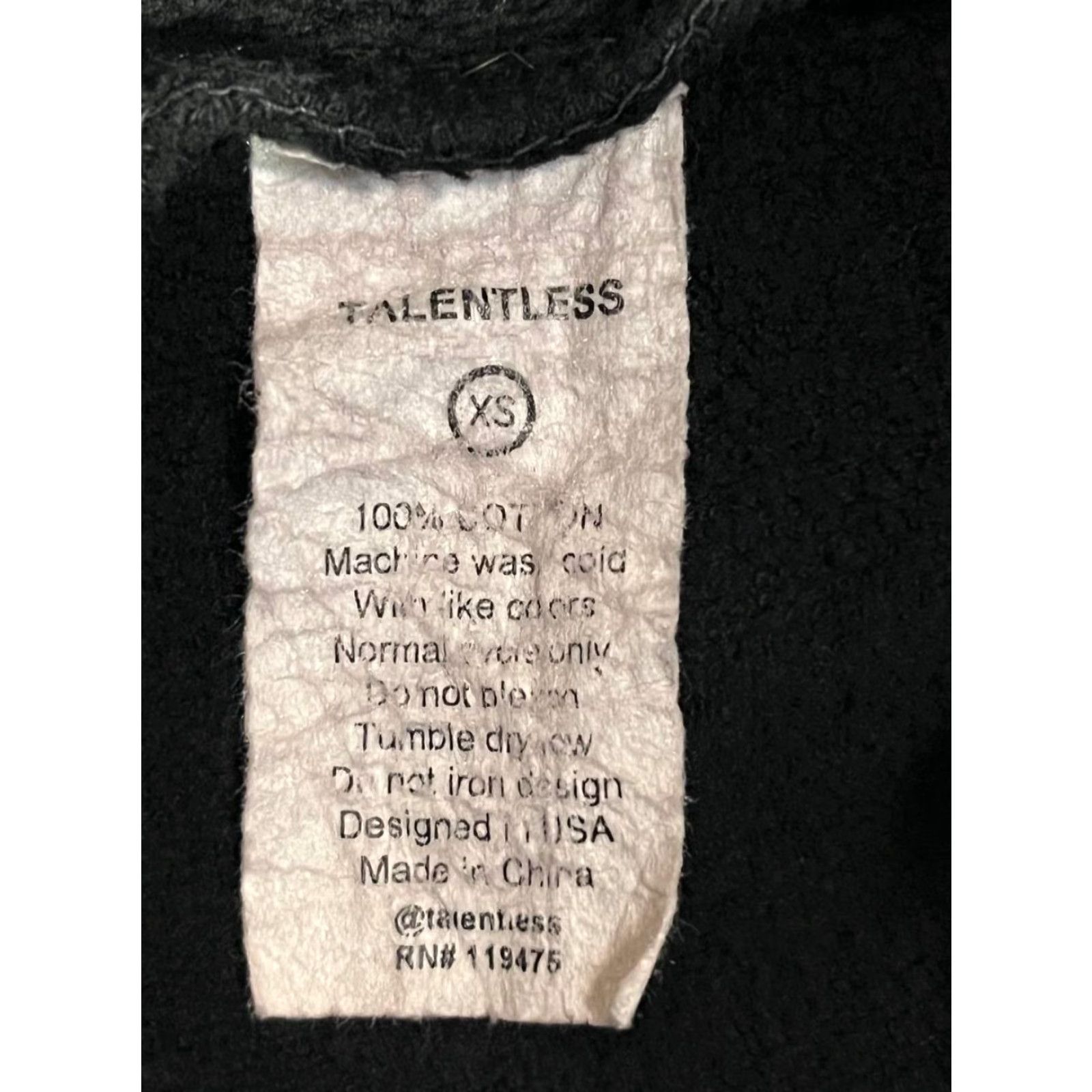 Talentless Talentless Pants Black XS Cotton Elastic Waist Wide Leg Flared Sweatpants Women XS Size 26" / US 2 / IT 38 - 8 Thumbnail