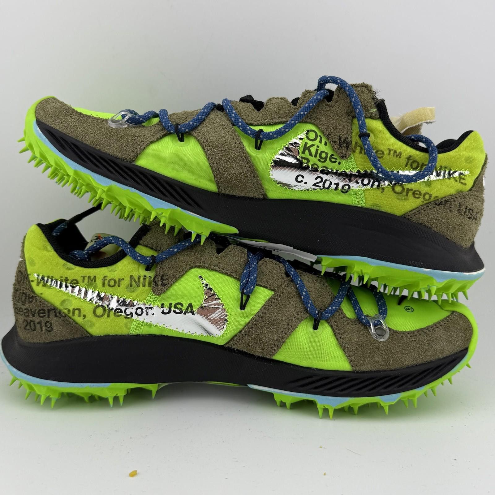 Nike Off-White x Nike Terra Tiger Green 12W Used Size US 12 / IT 42 - 9 Thumbnail