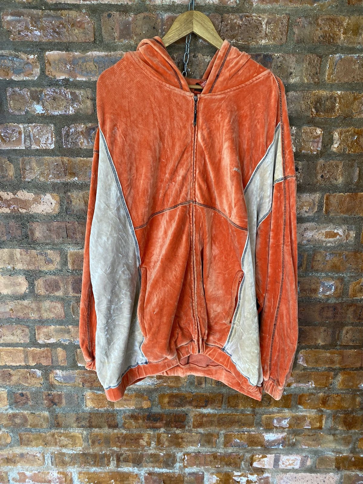 Pelle Pelle Pelle Pelle contra Stitch velvet color block hoodie Size US XXL / EU 58 / 5 - 2 Thumbnail