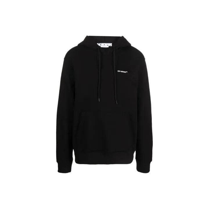 Off-White Off-White Black Long Sleeve Hooded Sweatshirt 0079 Size US XL / EU 56 / 4 - 1 Thumbnail