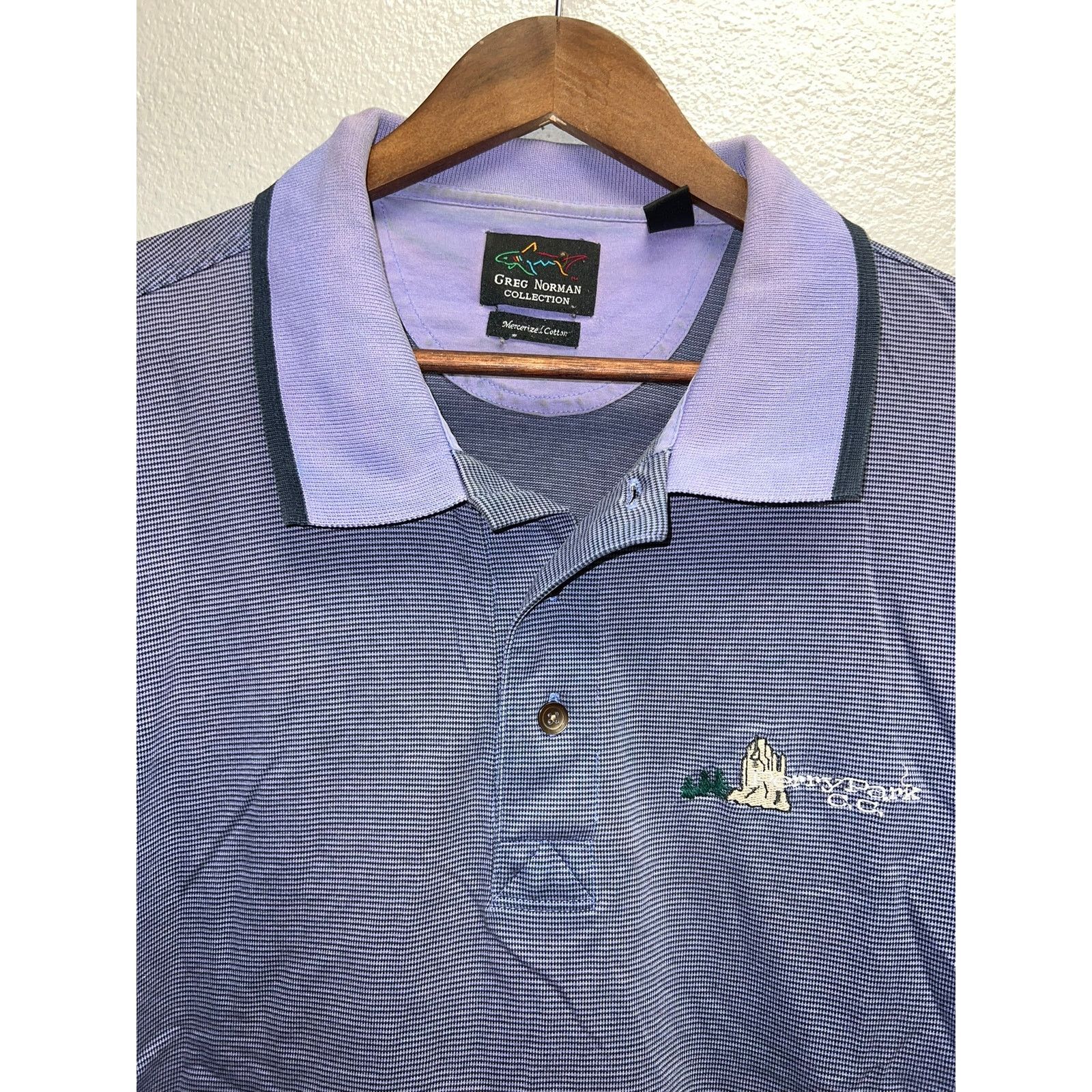 Greg Norman Greg Norman Collection Purple Polo Shirt Perry Park Golf Top Size US XXL / EU 58 / 5 - 2 Thumbnail