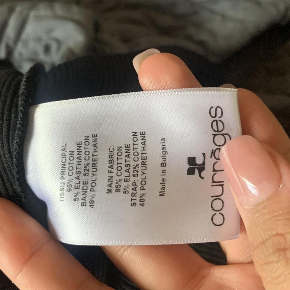 Courreges Courreges Black Midi Bodycon Dress with Strap Detail Size M / US 6-8 / IT 42-44 - 8 Thumbnail