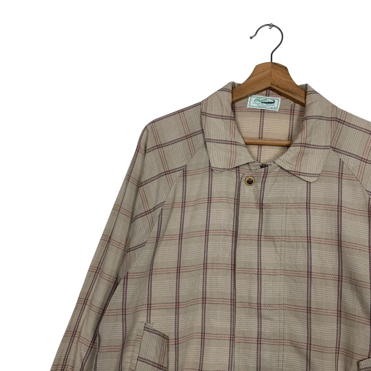 Japanese Brand Vintage 90’s CROCODILE Checked Casual Jacket #2833-C128 Size US M / EU 48-50 / 2 - 3 Thumbnail
