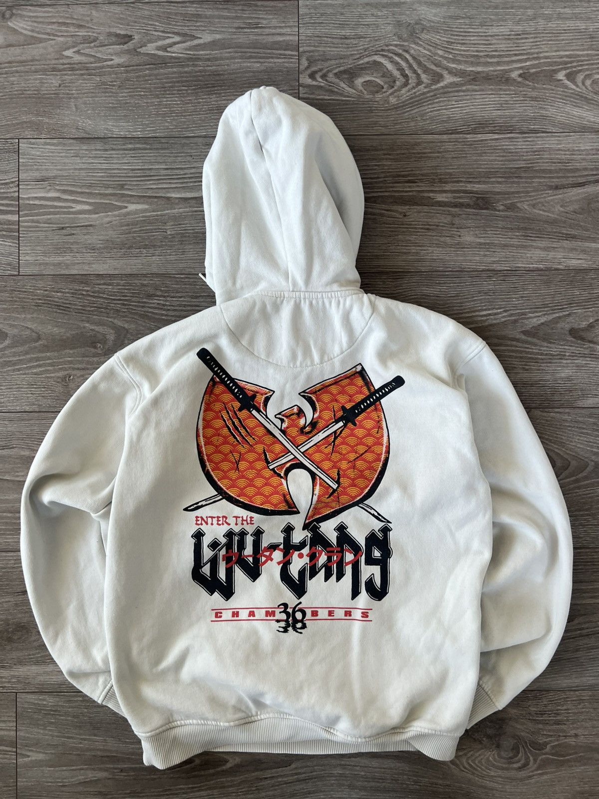 Rap Tees × Wu-Tang Clan Wu Tang Big Back Logo Overprinted Rap Hoodie Size US S / EU 44-46 / 1 - 3 Thumbnail
