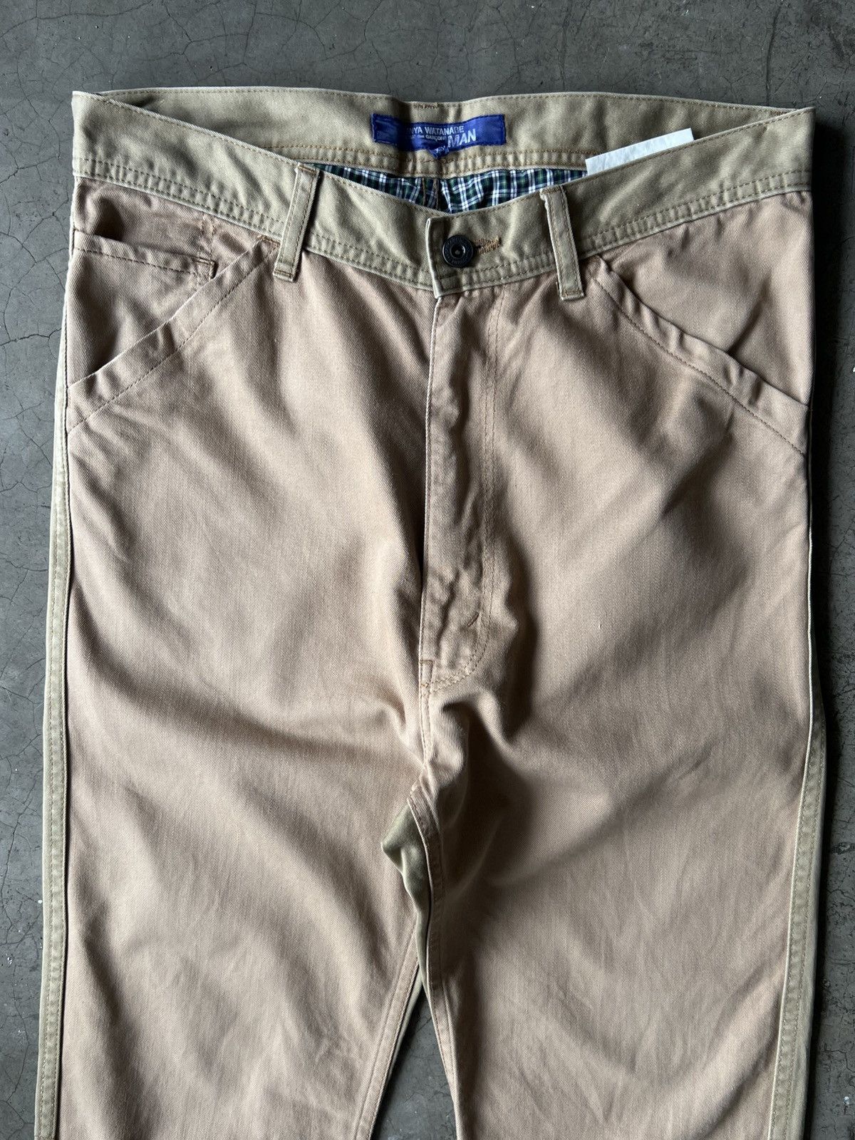 Junya Watanabe Junya Watanabe - S/S’10 Two Tone Cinch Back Chino Pants Size US 32 / EU 48 - 3 Thumbnail