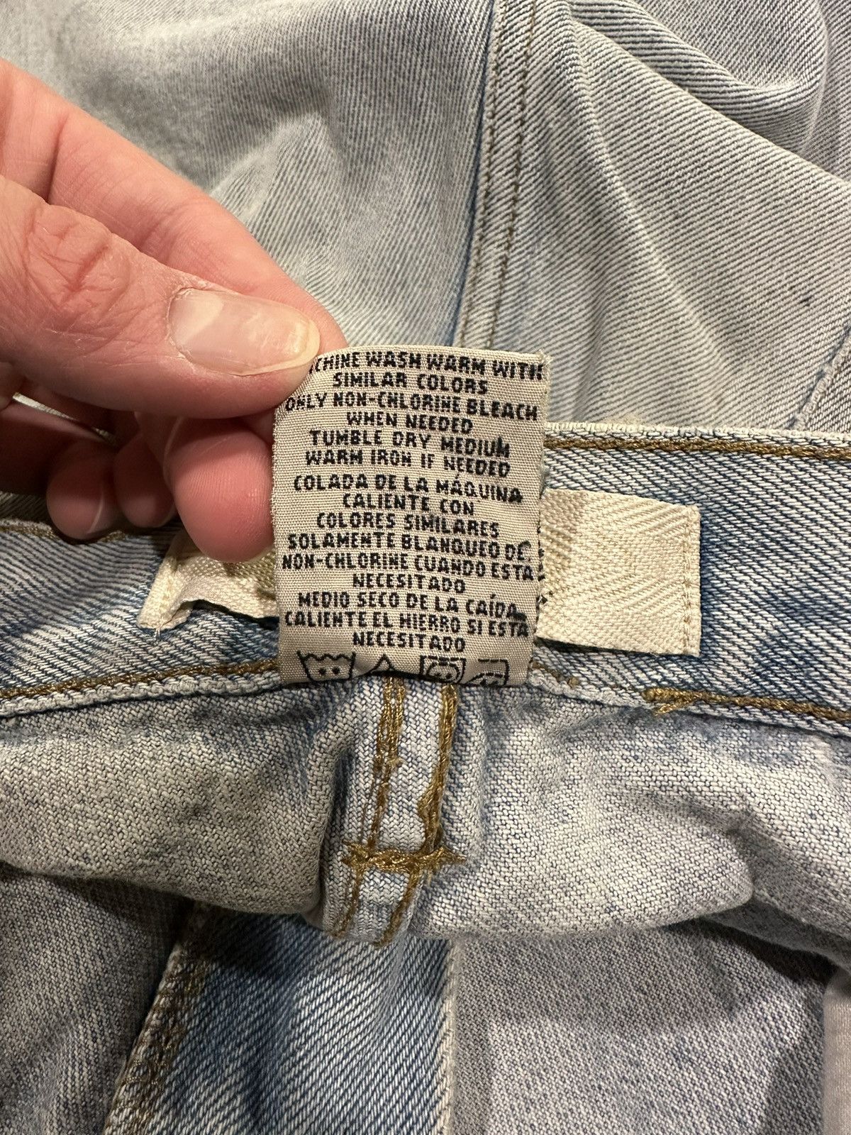 Levi's Vintage Clothing Vintage Relaxed Painter Thrashed Distressed Blue Denim Jeans Size US 36 / EU 52 - 13 Thumbnail