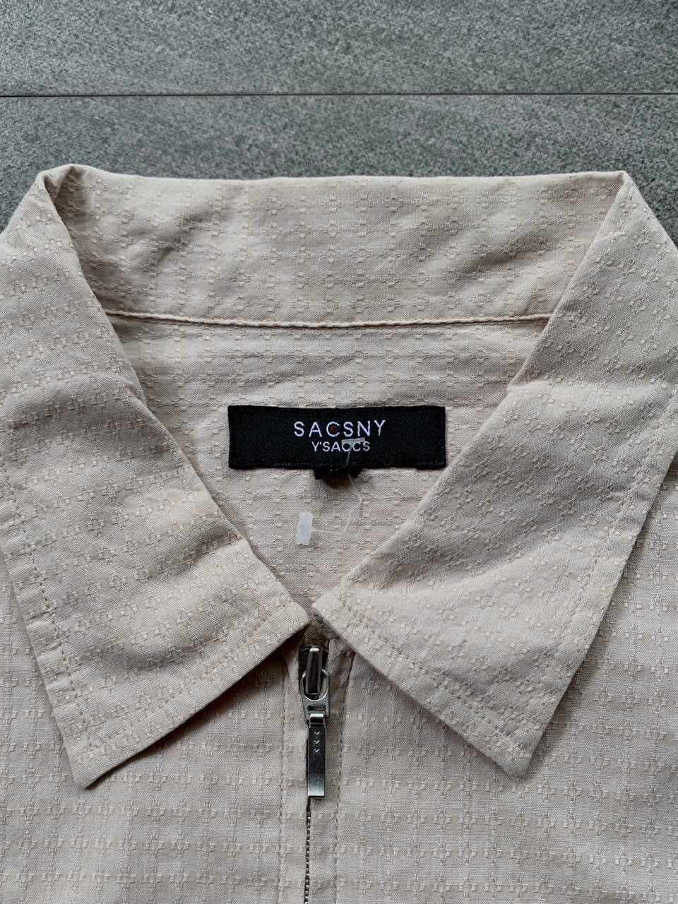 Yohji Yamamoto FREE TAX! Ysaccs Zip Up Textured SS Shirt Size US L / EU 52-54 / 3 - 8 Thumbnail