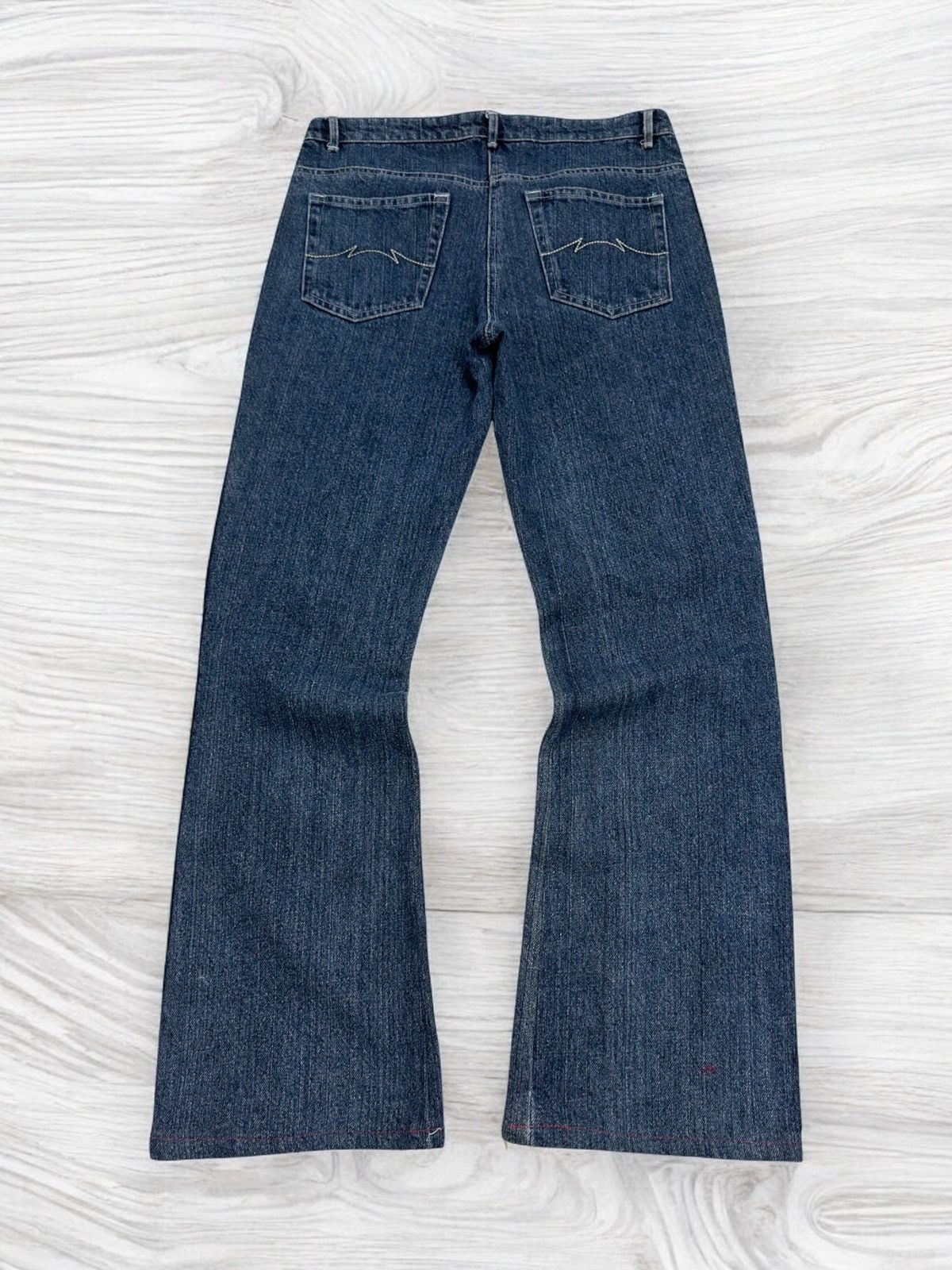 If Six Was Nine FLARED WINK WINK COLOURFUL STUDDED CAMO STRIPED JEANS Size US 28 / EU 44 - 2 Thumbnail