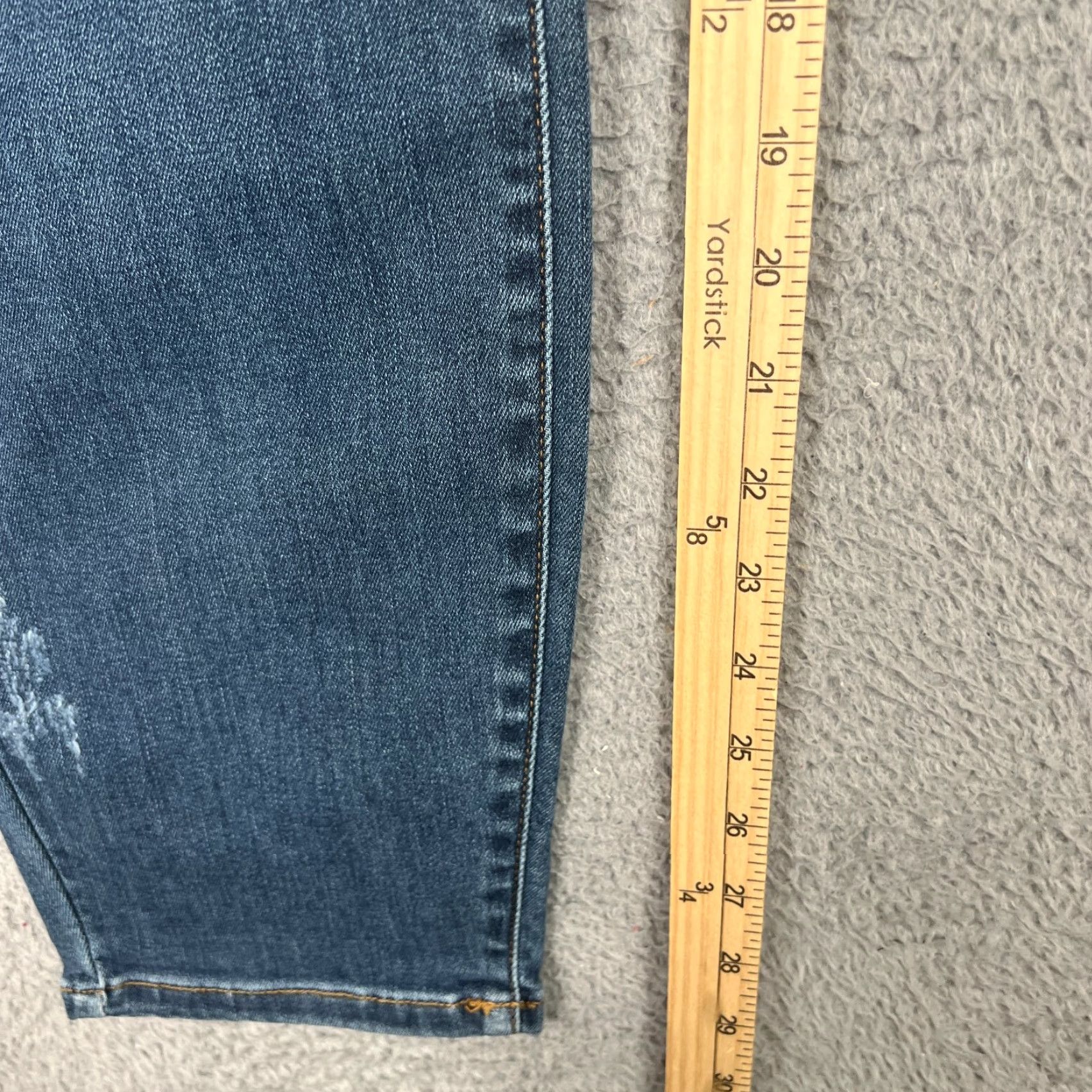 Vintage Judy Blue Jeans Womens 14W Plus Skinny Fit Dark Wash Denim Stretch Mid Rise Casual Fall Spring Summer Winter Size 36" / US 14 / IT 50 - 3 Thumbnail