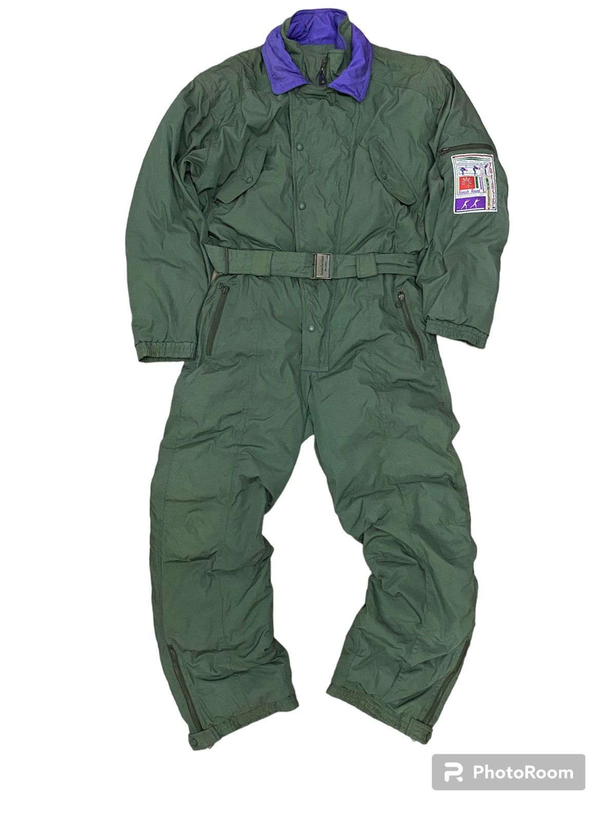 image of Sergio Tachini The Finish Step Ski Overalls in Green, Men's (Size 36)