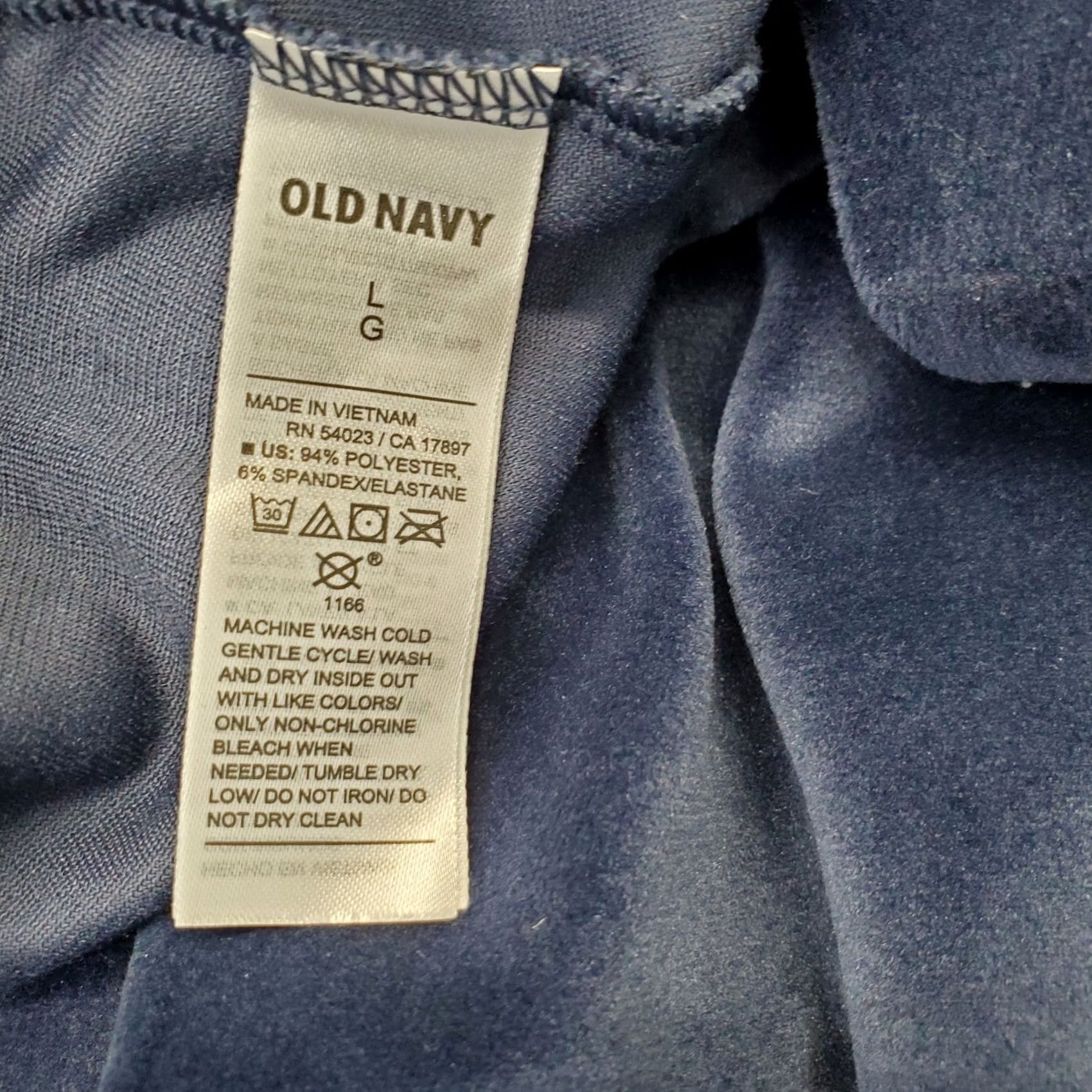 Old Navy Old Navy Leggings Women L Blue Velour Stretch Workout Gym Skinny Fit Pull On Size 36" / US 14 / IT 50 - 6 Thumbnail