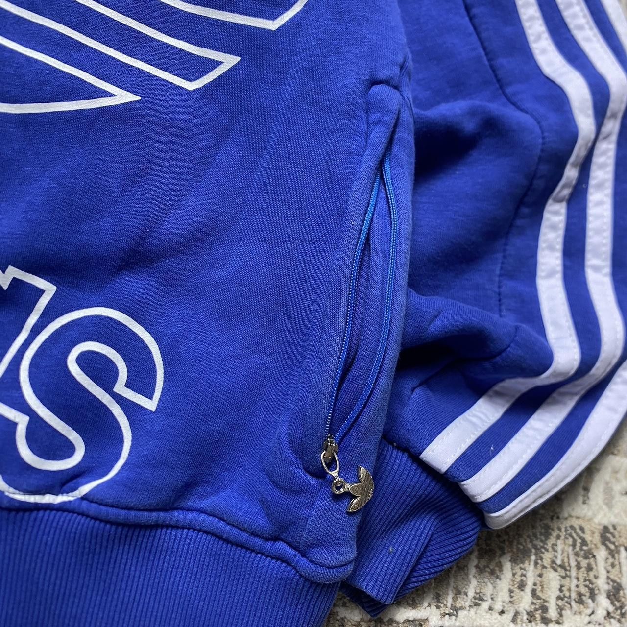 Adidas 90s Adidas Graphic Zip Hoodie Blue S Size US S / EU 44-46 / 1 - 4 Thumbnail
