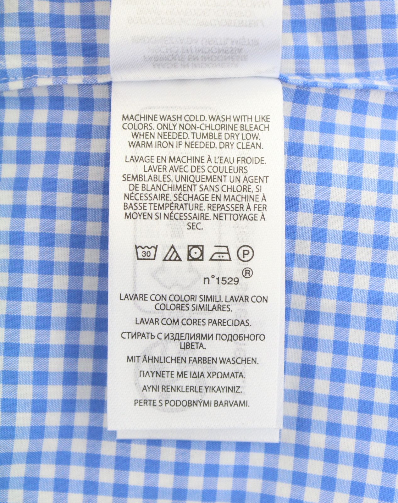 Ralph Lauren CORE REPLEN 2XL Blue Check Button-Down Custom Shirt 87006 Size US XXL / EU 58 / 5 - 7 Thumbnail