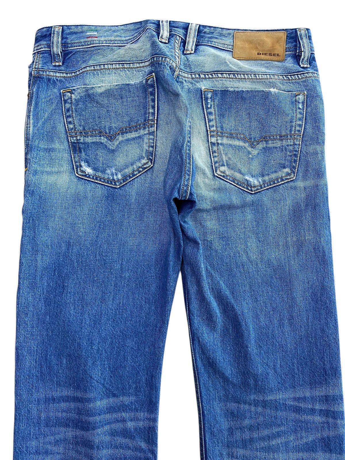 Diesel Diesel Viker Blue Faded Wash Style Ripped Jeans Size US 34 / EU 50 - 4 Thumbnail