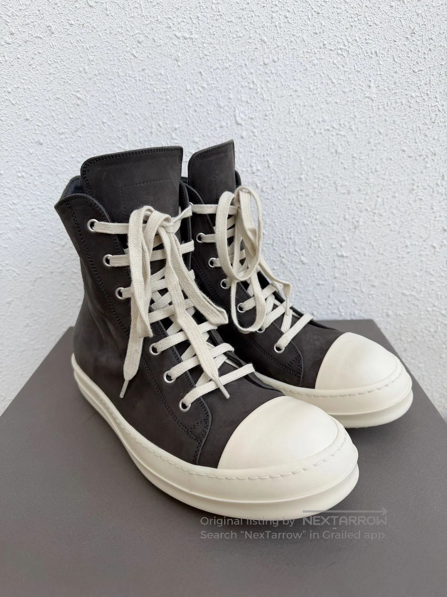 Rick Owens Rick Owens x Converse Gray Suede High-Top. Size US 8 / EU 41 - 1 Thumbnail
