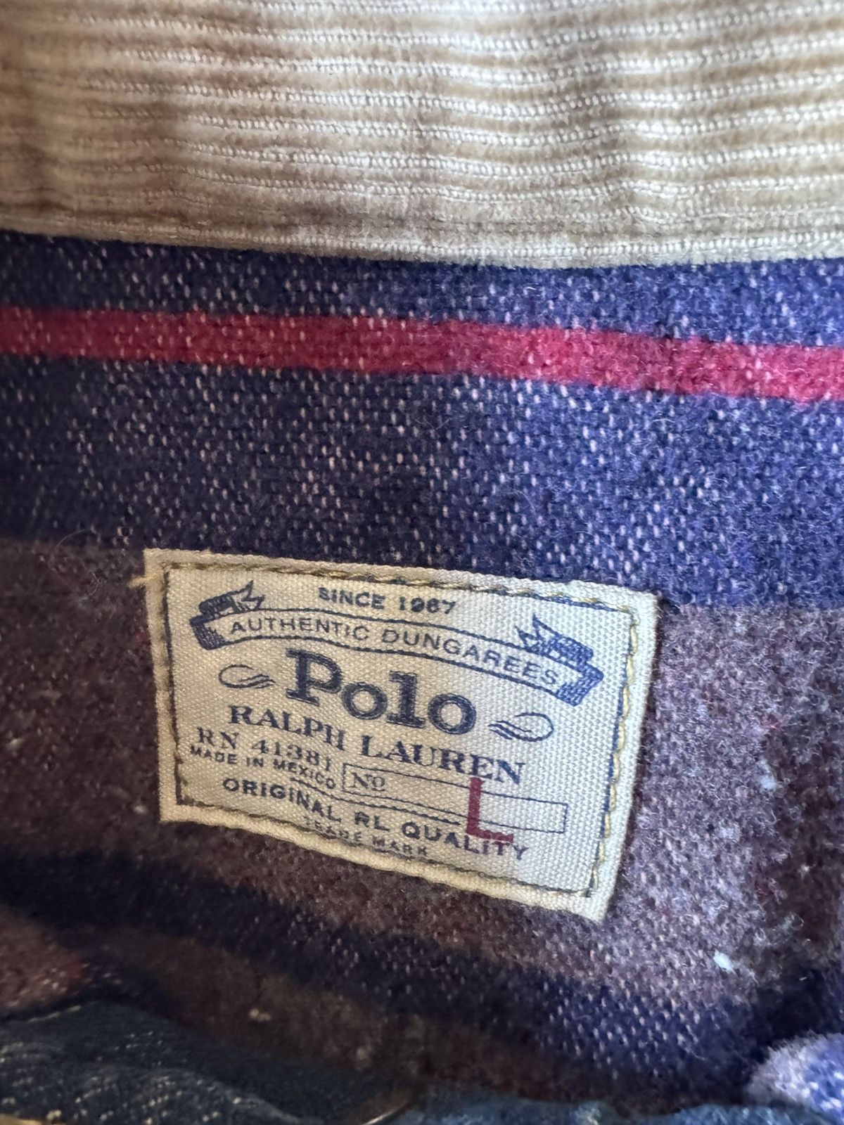 Polo Ralph Lauren × Vintage Vintage Polo Ralph Lauren Denim Jacket Size US L / EU 52-54 / 3 - 5 Thumbnail