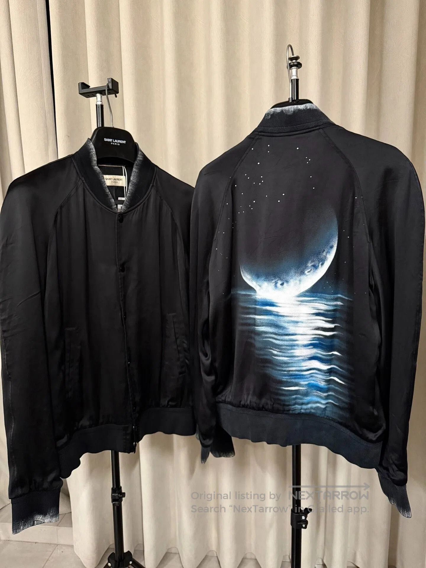 Saint Laurent Paris Saint Laurent Silk Baseball Jacket. Size US L / EU 52-54 / 3 - 4 Thumbnail