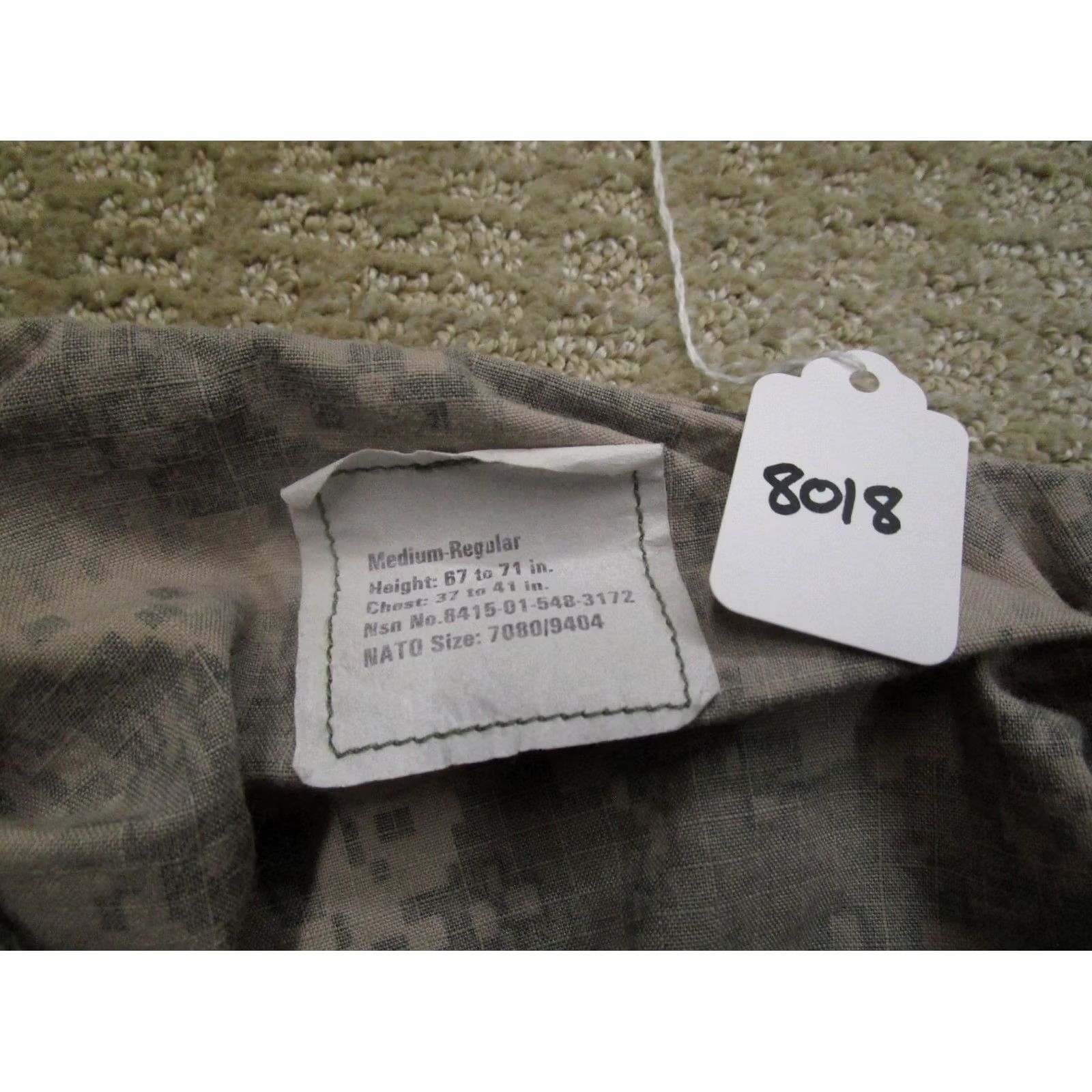 American Apparel US Military Coat Men M Gray Camouflage FR Coat Jacket Military Jacket Size US M / EU 48-50 / 2 - 8 Thumbnail