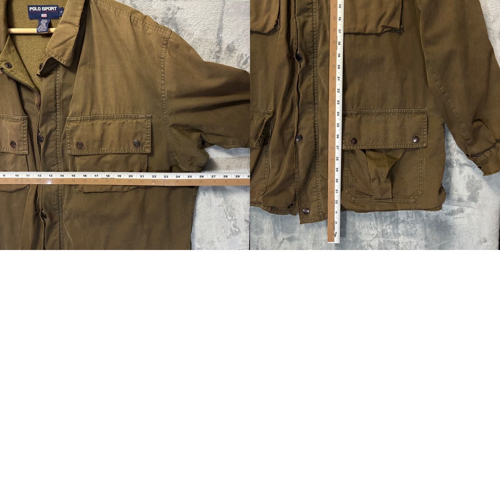 Polo Ralph Lauren VINTAGE Polo Ralph Lauren Sport Utility Field Jacket Wool Lined Green Olive mens L Jacket Size US L / EU 52-54 / 3 - 9 Thumbnail