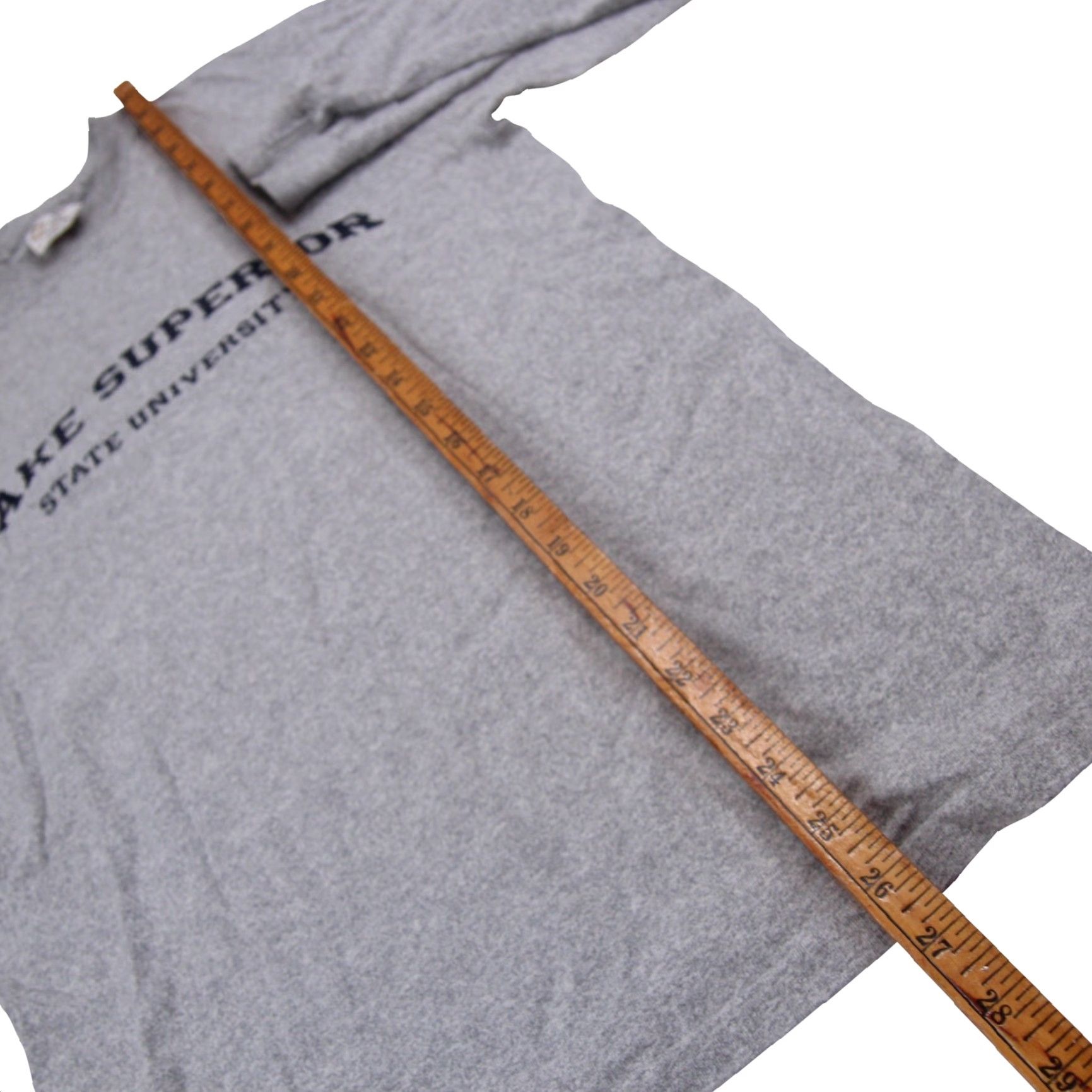 Vintage VINTAGE Lake Superior State University Small Long Sleeve Graphic T Shirt Gray Mens S Size US S / EU 44-46 / 1 - 6 Thumbnail