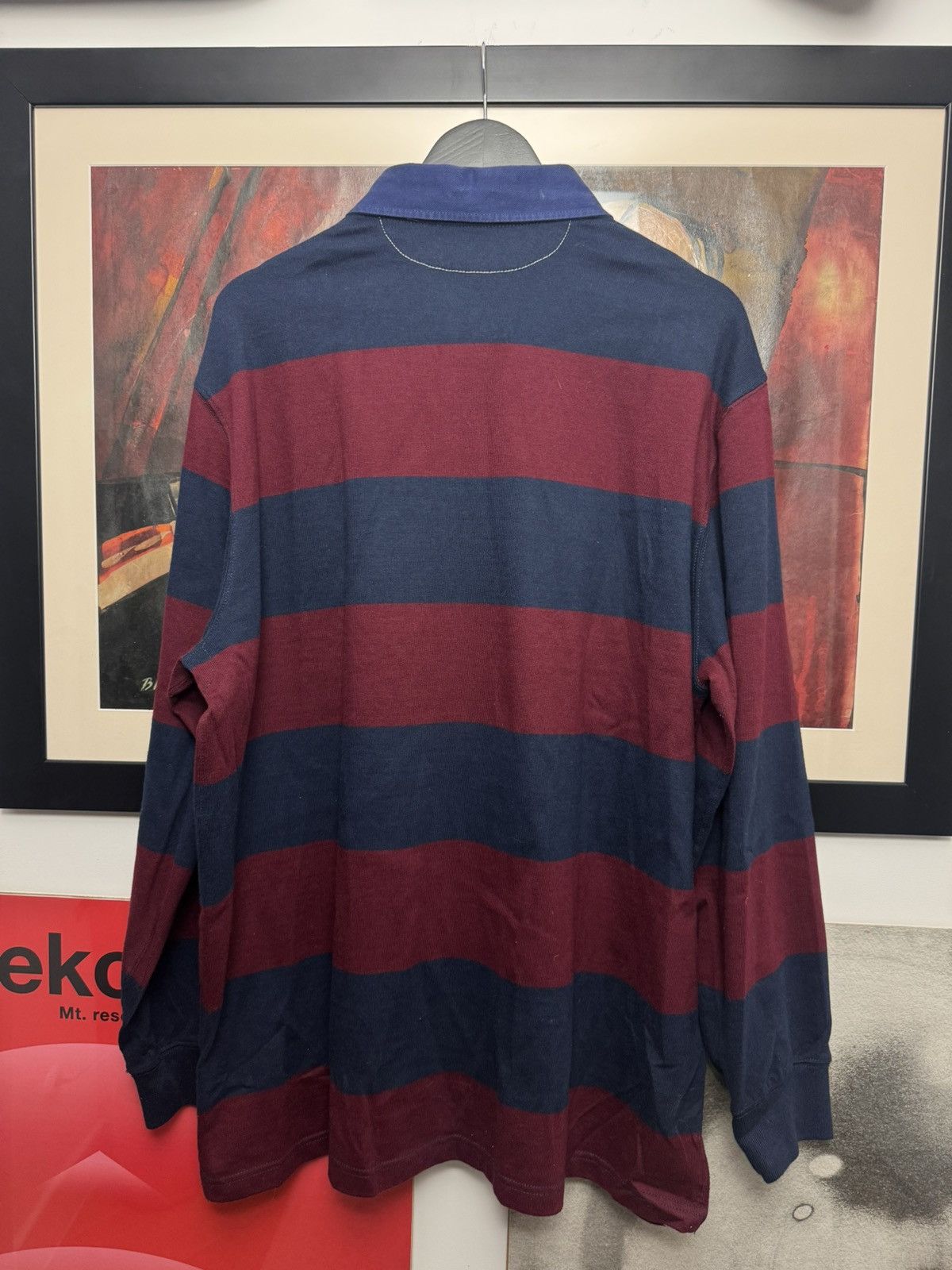 Ralph Lauren Polo Ralph Lauren Vintage Rugby Longsleeve Striped Hype Rare Size US XL / EU 56 / 4 - 2 Thumbnail