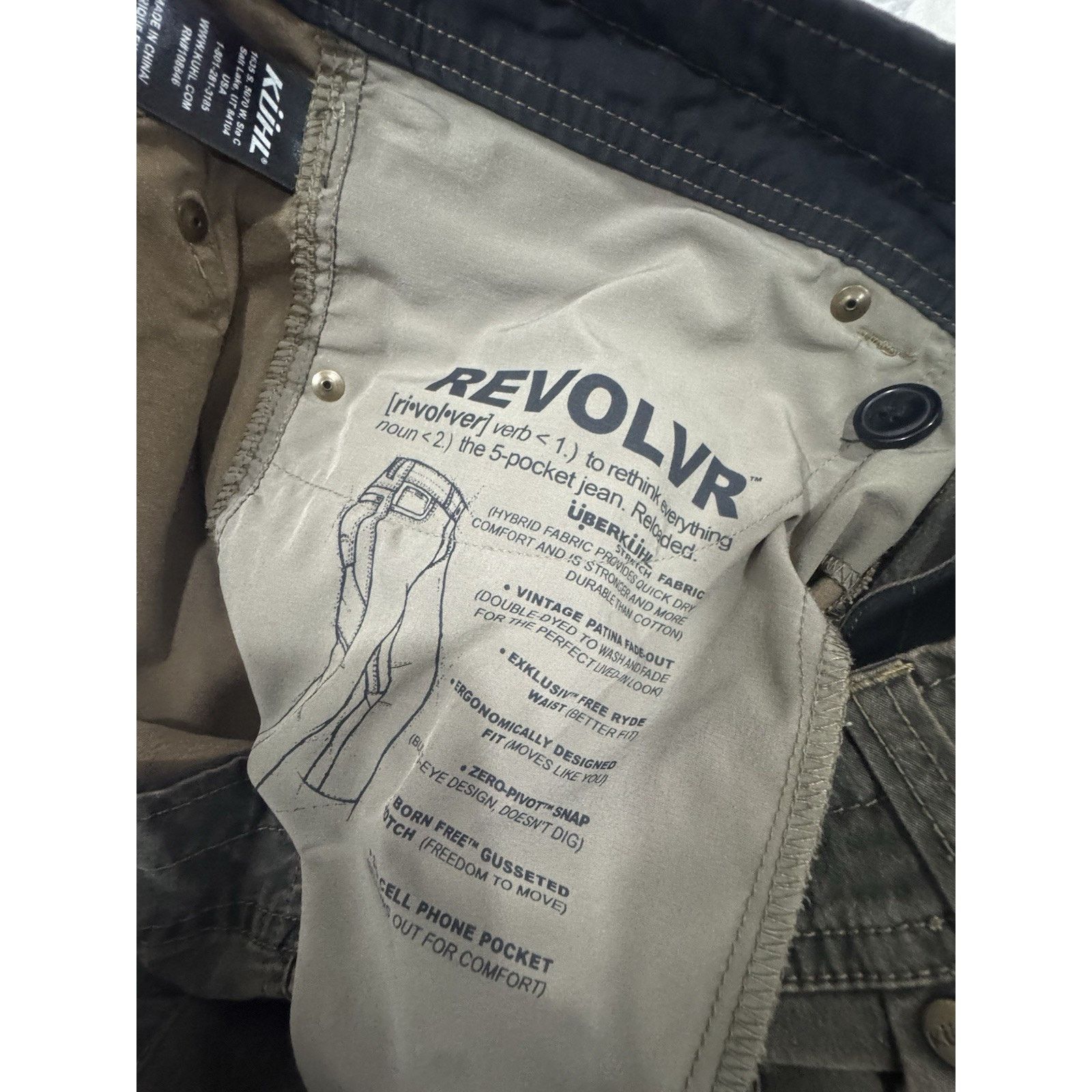Kuhl KUHL Revolvr Pants Men 38x30 Vintage Patina Dye Gray Green Size US 38 / EU 54 - 9 Thumbnail