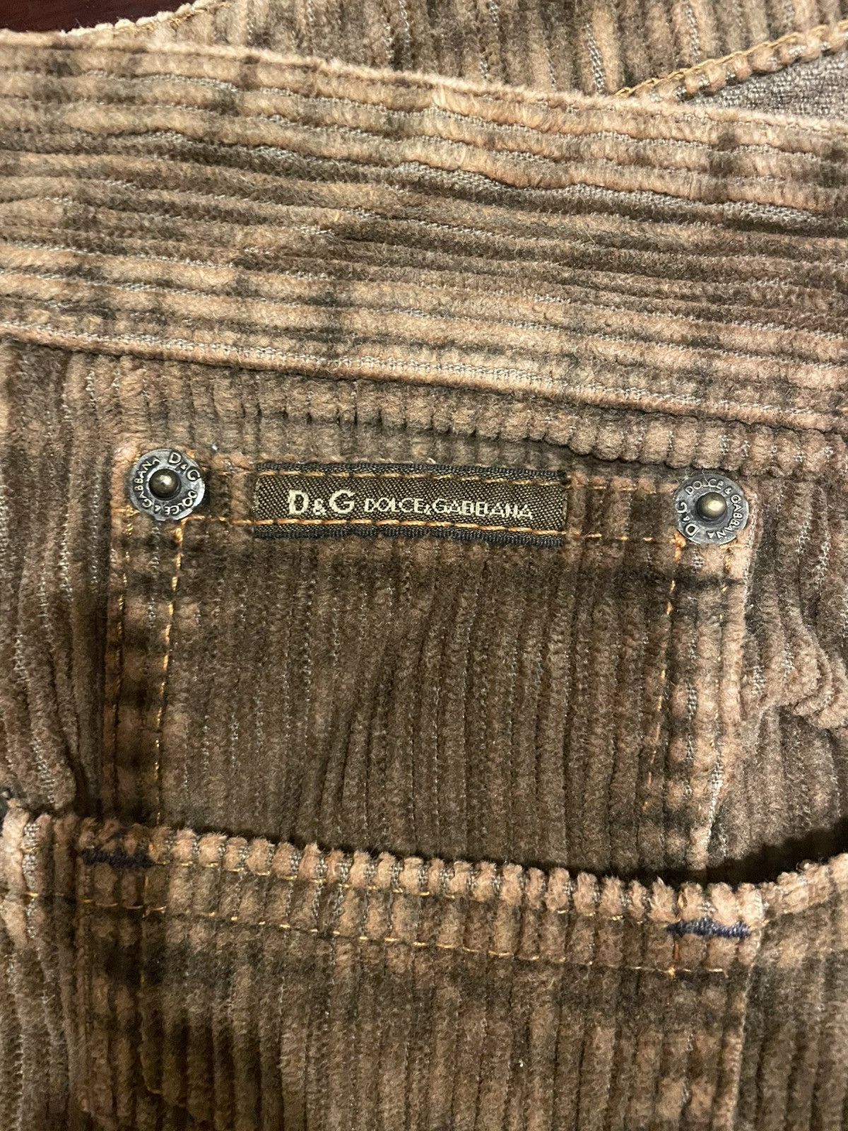 Dolce & Gabbana × Vintage Dolce & Gabbana Brown Corduroy Pants Size US 30 / EU 46 - 5 Thumbnail