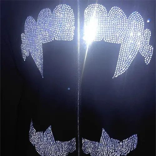VIBE Rhinestone Teeth Full Zip y2k Hoodie Gothic Style Size US XL / EU 56 / 4 - 5 Thumbnail
