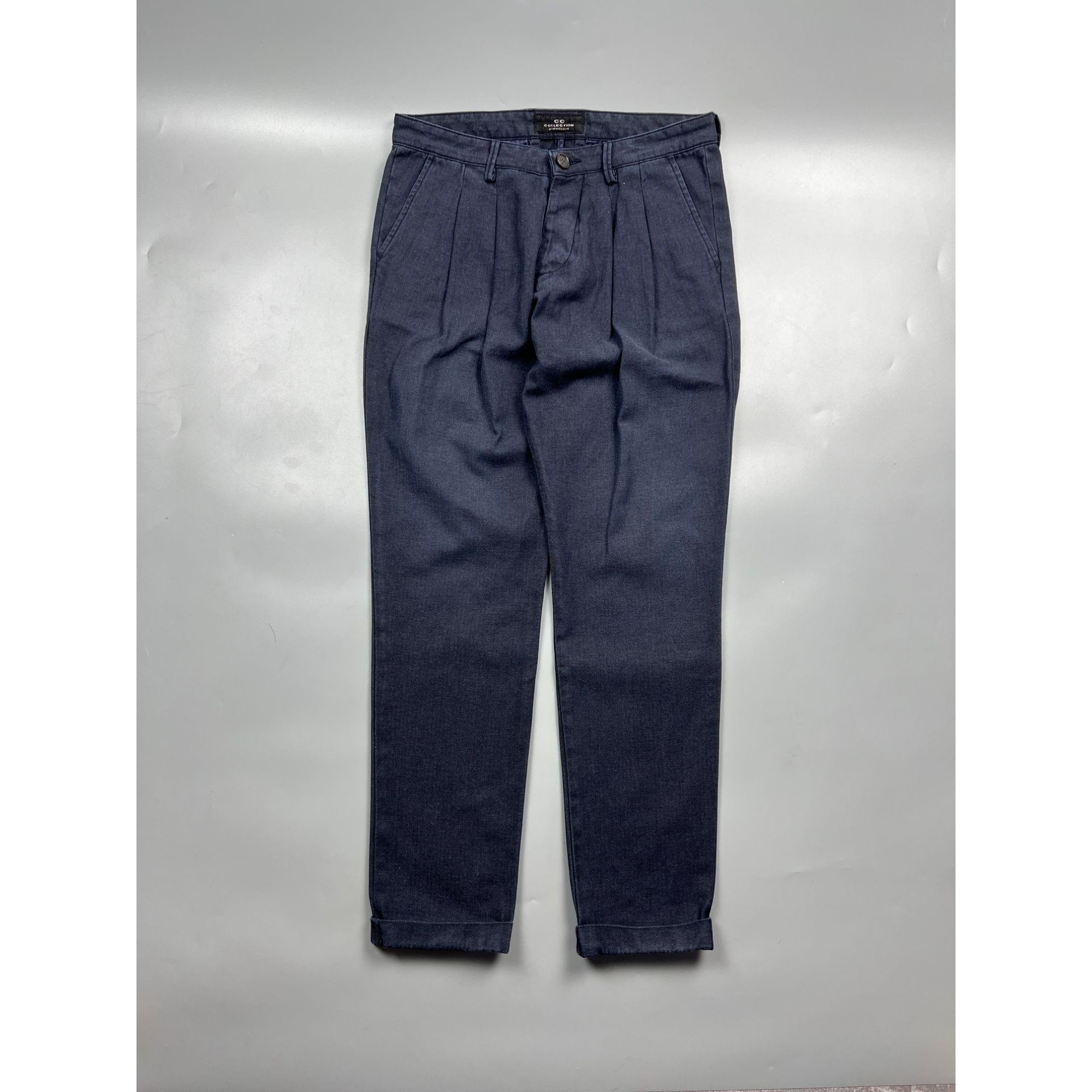 Corneliani Corneliani Collection Pleated Front Denim Jeans (Y0800) Size US 34 / EU 50 - 1 Thumbnail