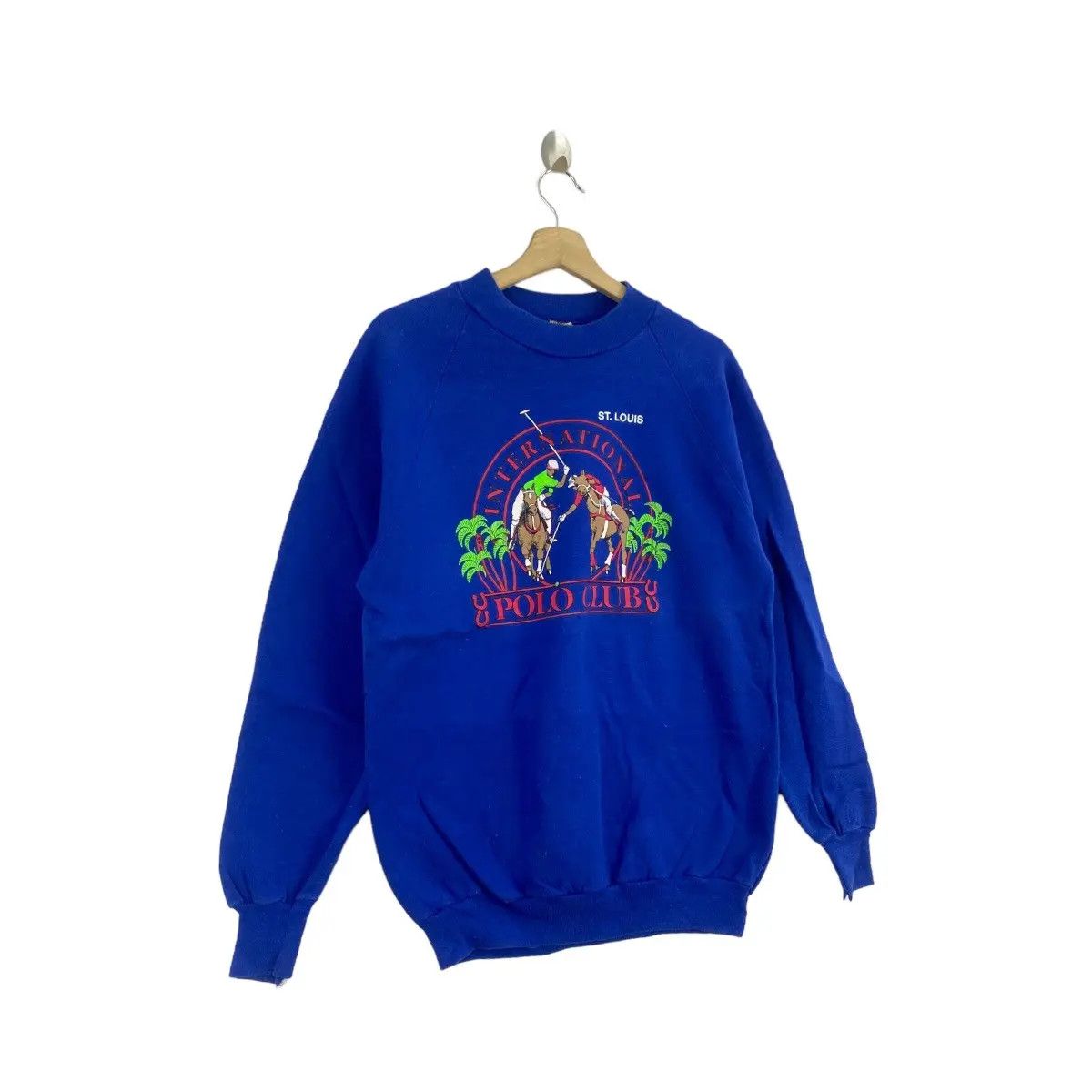 Vintage Vintage 80’ SOUTH TEXAS TEES Polo Club St Louis Sweatshirt Size US L / EU 52-54 / 3 - 4 Thumbnail