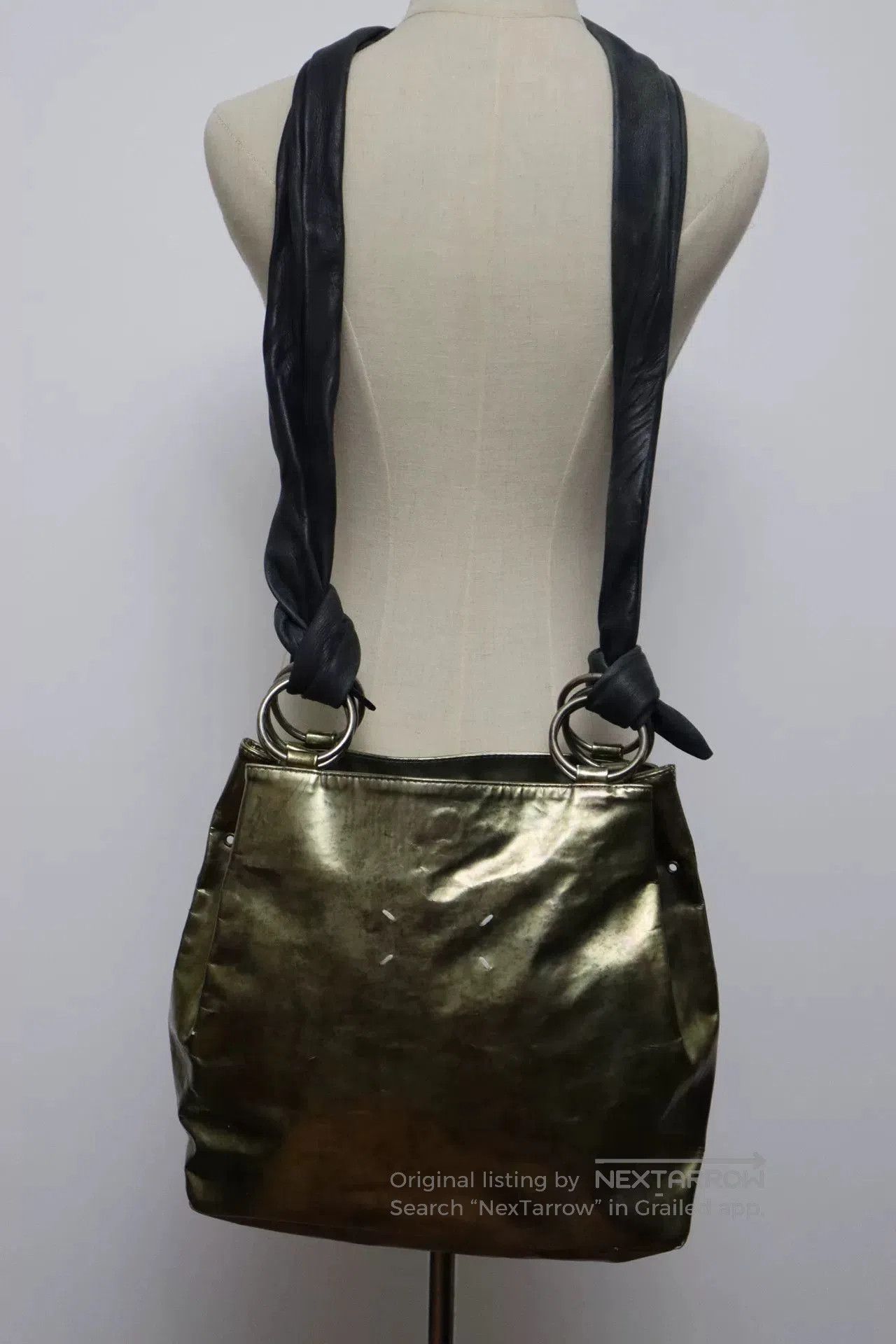 Maison Margiela Maison Margiela Metallic Leather Crossbody Bag. Size ONE SIZE - 3 Thumbnail