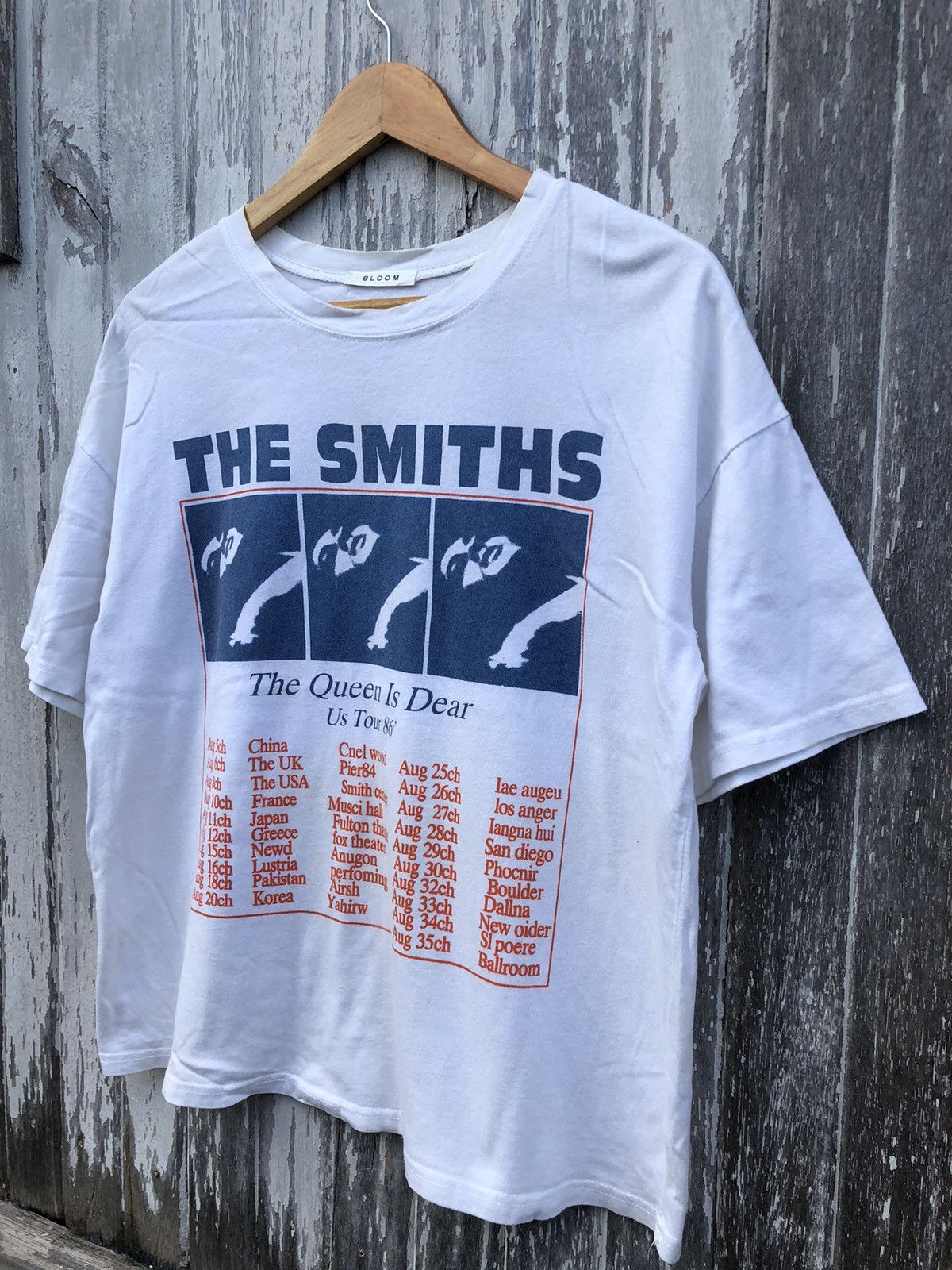 Band Tees Parody Band The Smiths The Queen Is Dear Tour 86 Boxy Tee Size US L / EU 52-54 / 3 - 4 Thumbnail