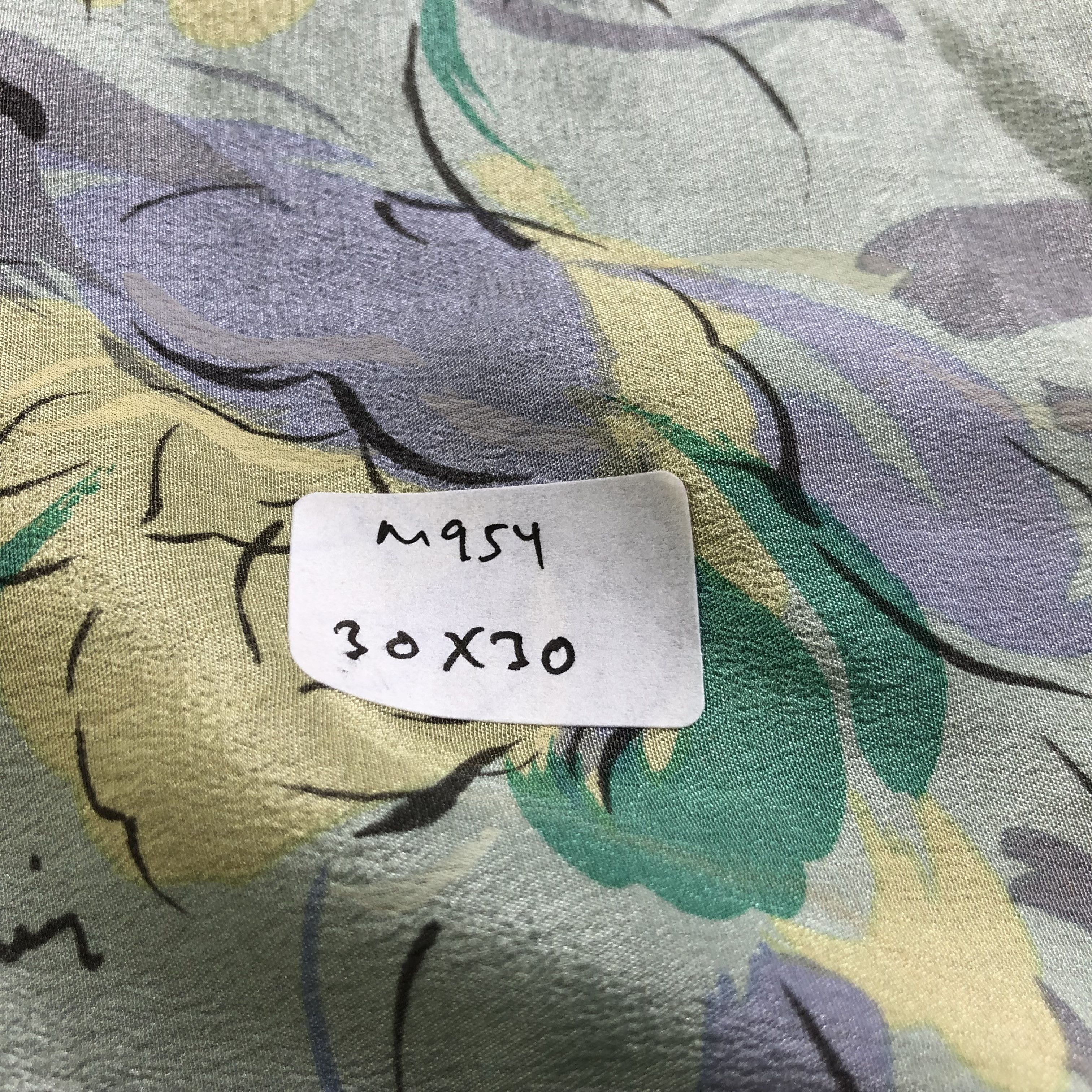 Pierre Cardin Vintage Pierre Cardin Floral Hand Rolled Silk Scarf M954 Size ONE SIZE - 8 Thumbnail