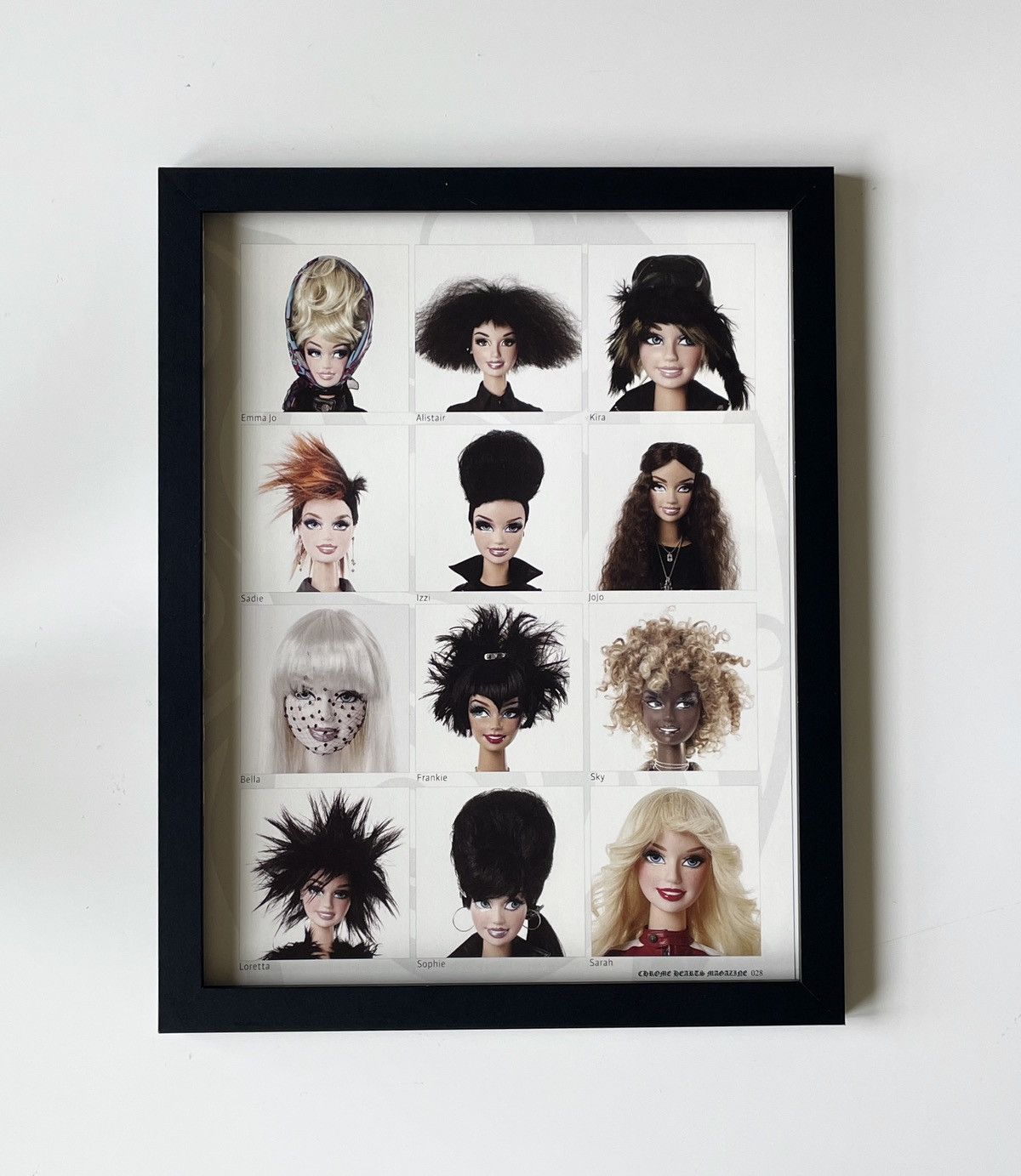Chrome Hearts Chrome Hearts Barbie faces photo Poster framed 9x11 Size ONE SIZE - 1 Thumbnail