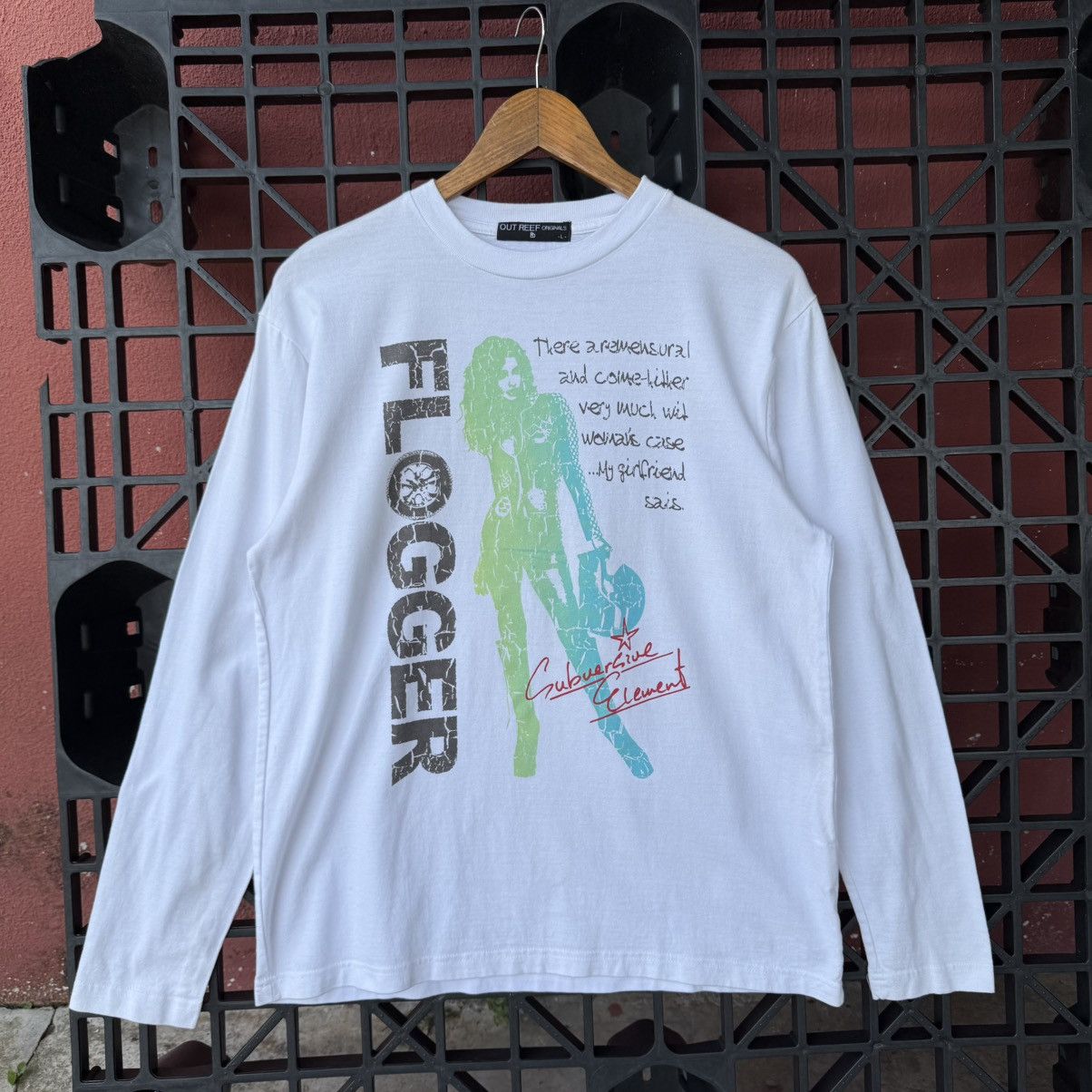 Hysteric Glamour Out REEF Original Potrait Girl Y2K Submersive Element Size US L / EU 52-54 / 3 - 3 Thumbnail