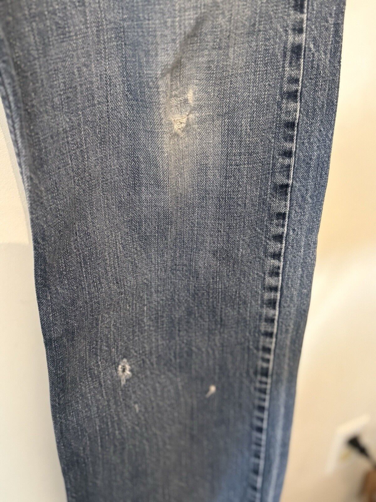 Levi's Levis 514 Jeans Distressed Mens 36x30 Blue Slim Straight Size US 36 / EU 52 - 13 Thumbnail