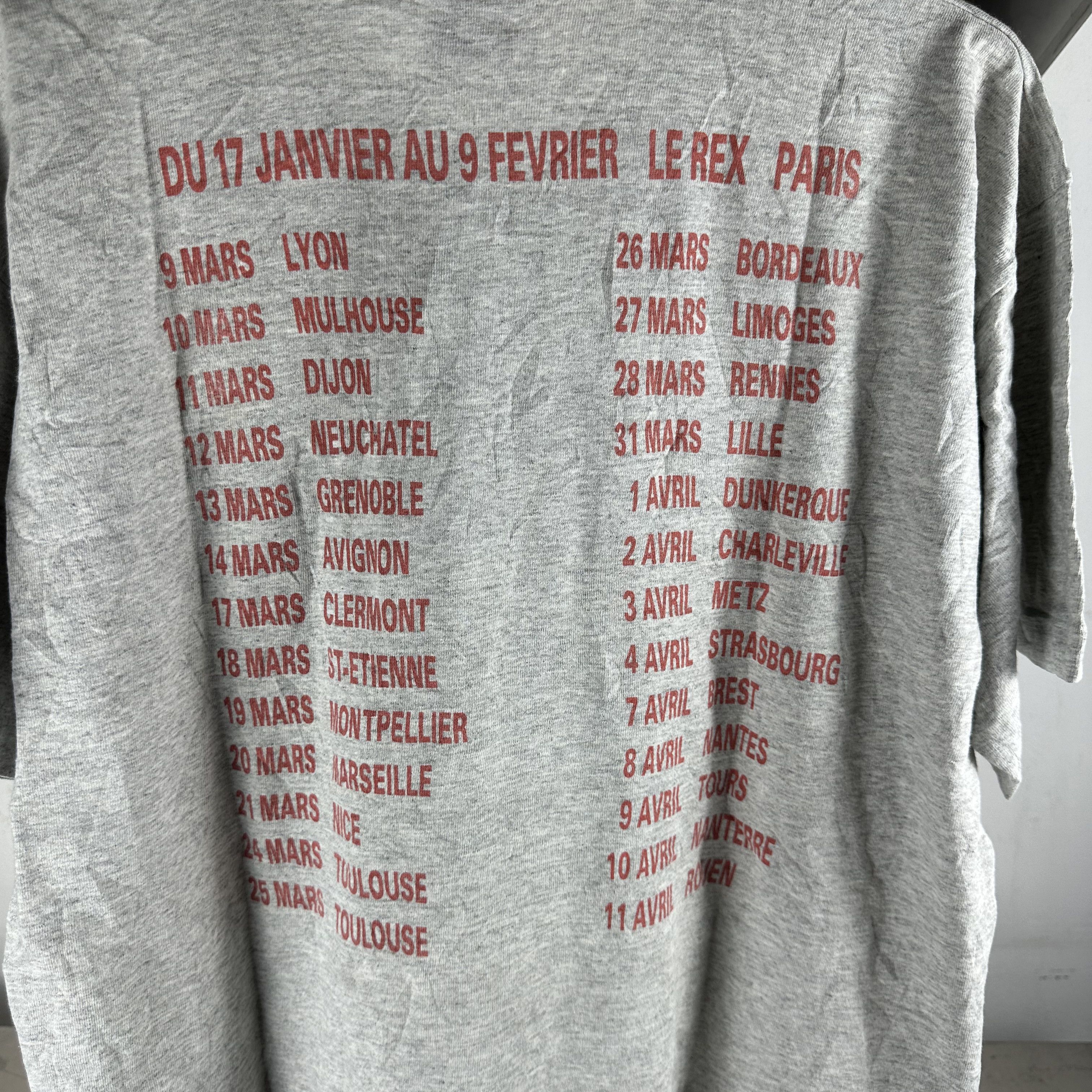 Vintage ​​​​Vintage 90s Hige Lin Paris Dance France Tour T-Shirt Size US XL / EU 56 / 4 - 4 Thumbnail